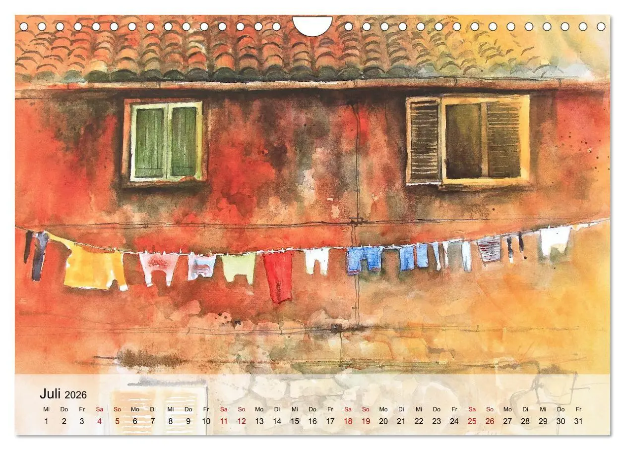 Bild: 9783457353141 | Aquarell auf Reisen - mit Eckard Funck (Wandkalender 2026 DIN A4...