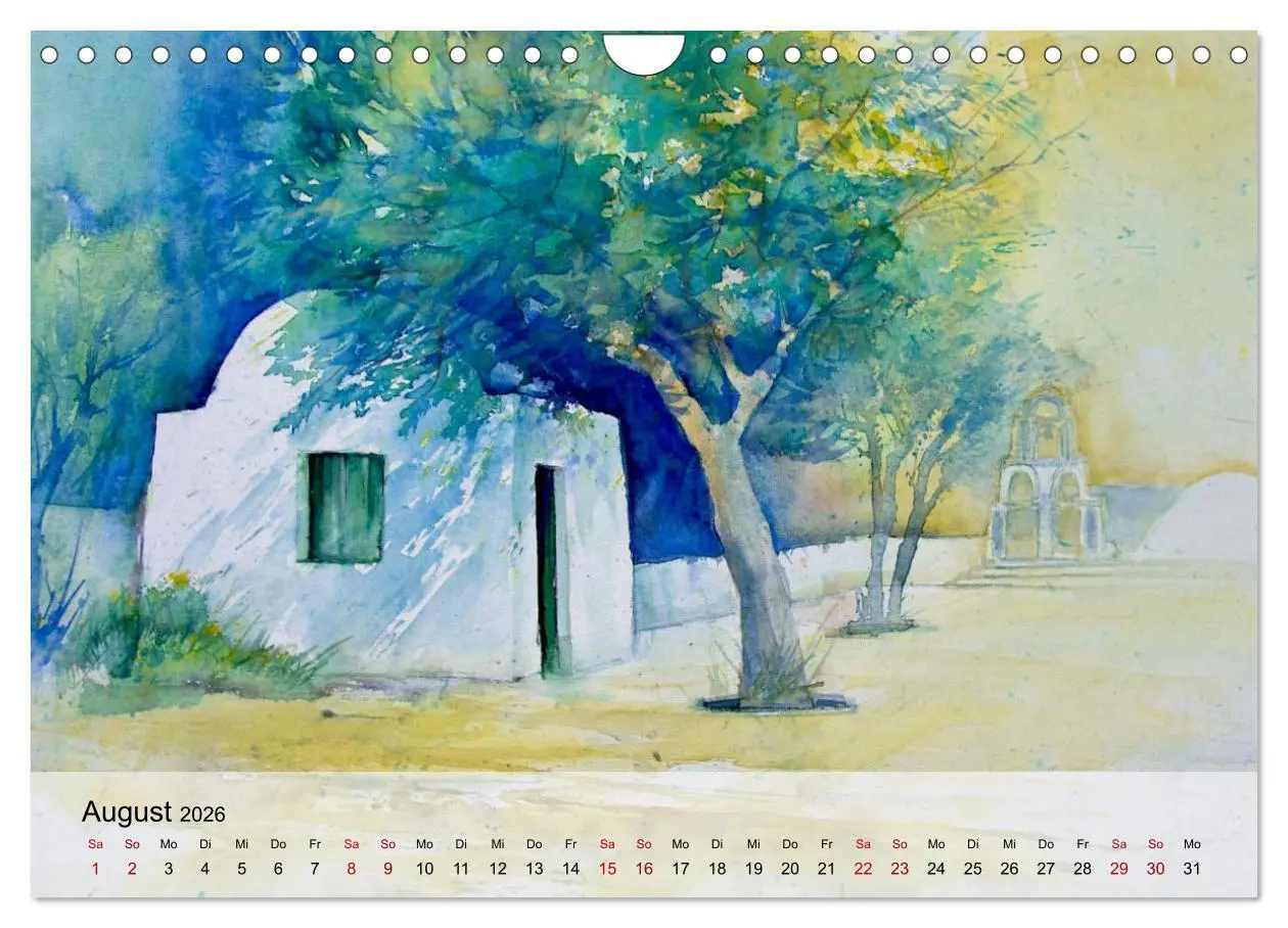 Bild: 9783457353141 | Aquarell auf Reisen - mit Eckard Funck (Wandkalender 2026 DIN A4...