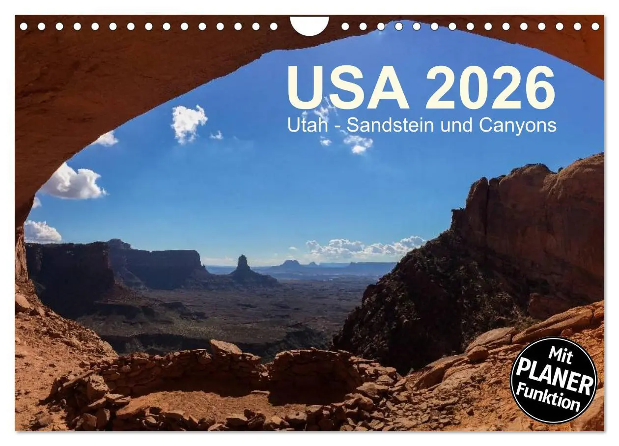 Cover: 9783457973141 | USA 2026 Utah - Sandstein und Canyons (Wandkalender 2026 DIN A4...
