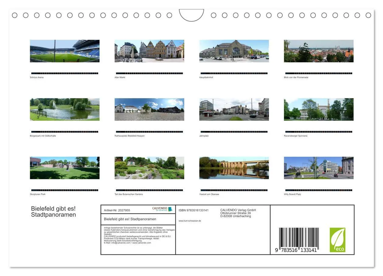 Bild: 9783516133141 | Bielefeld gibt es! Stadtpanoramen (Wandkalender 2026 DIN A4 quer),...