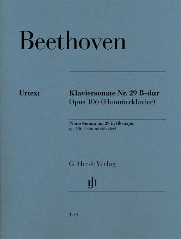 Cover: 9790201813141 | Piano Sonata no. 29 B flat major op. 106 (Hammerklavier) | Beethoven