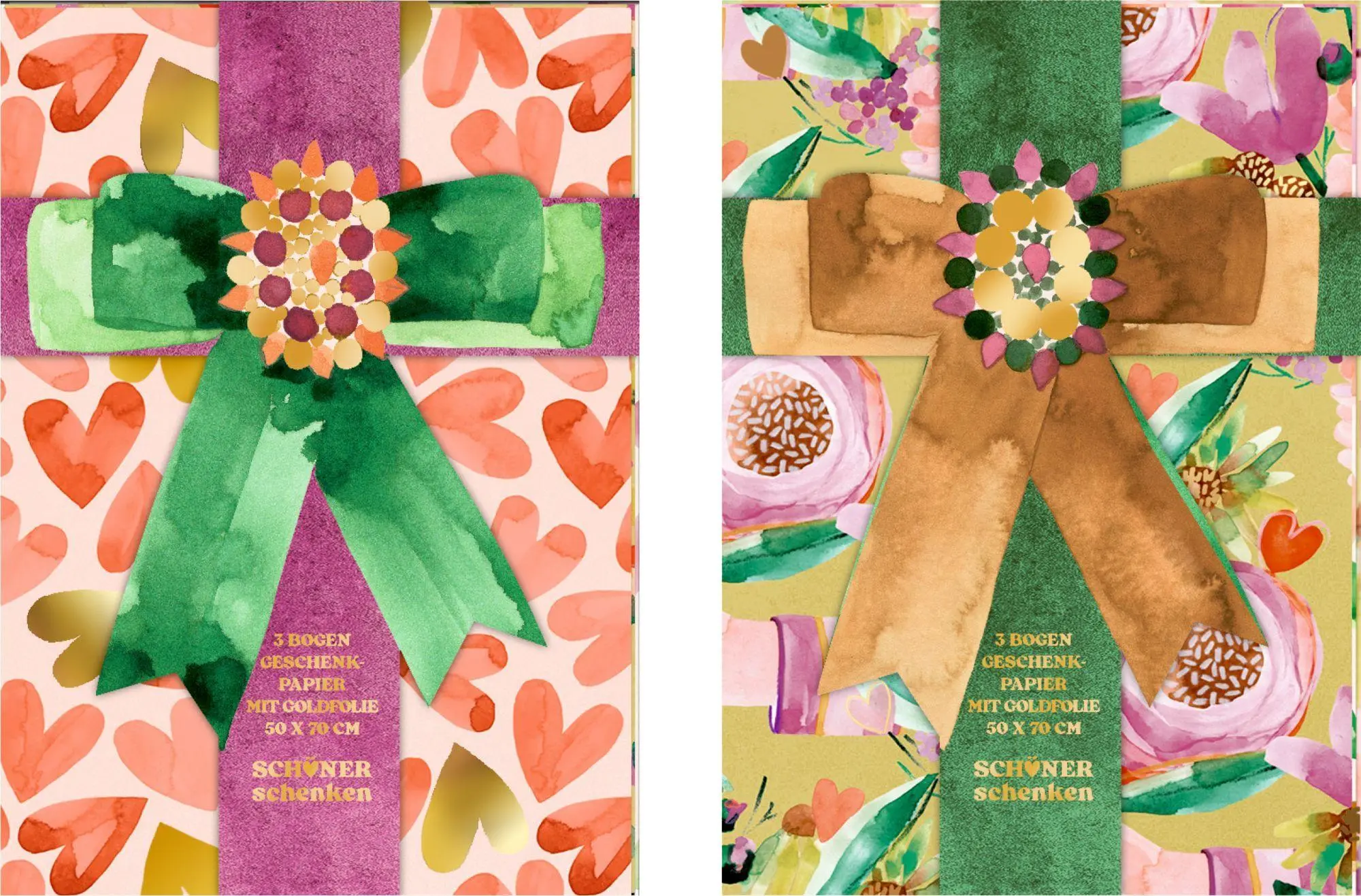 Cover: 4050003973241 | Geschenkpapier-Bogen mit Goldfolie - Schöner Schenken | Taschenbuch