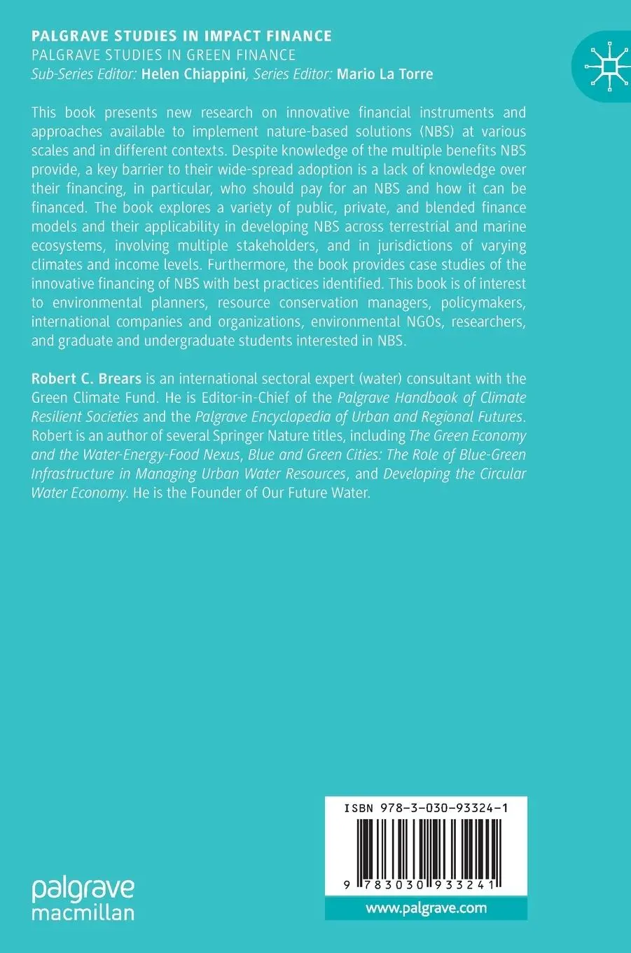 Rückseite: 9783030933241 | Financing Nature-Based Solutions | Robert C. Brears | Buch | x | 2022