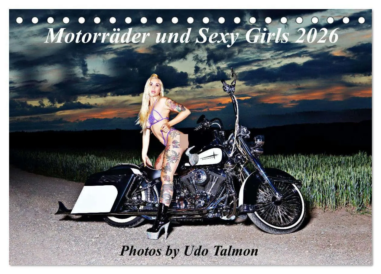 Cover: 9783457583241 | Motorräder und Sexy Girls (Tischkalender 2026 DIN A5 quer),...