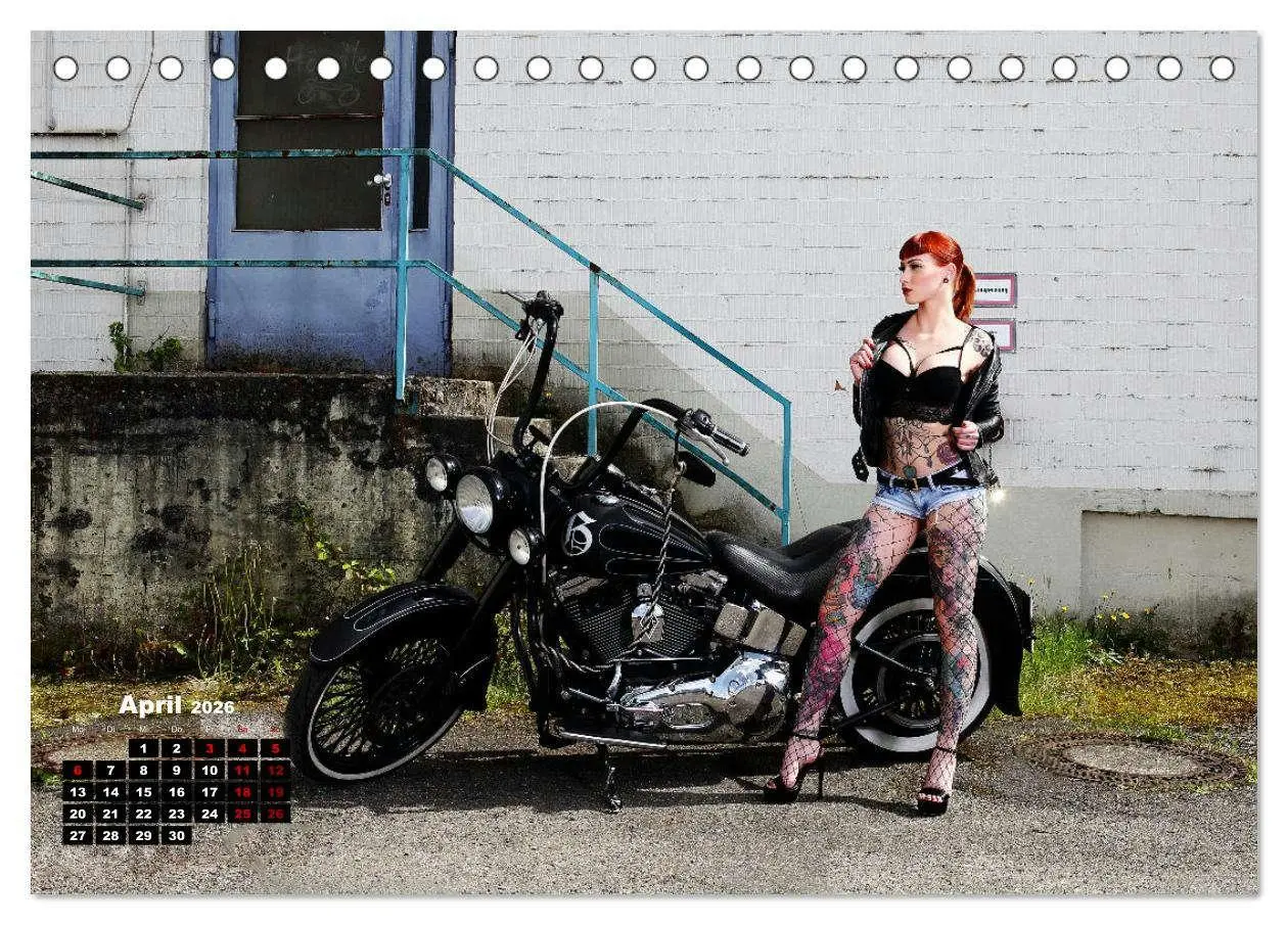 Bild: 9783457583241 | Motorräder und Sexy Girls (Tischkalender 2026 DIN A5 quer),...