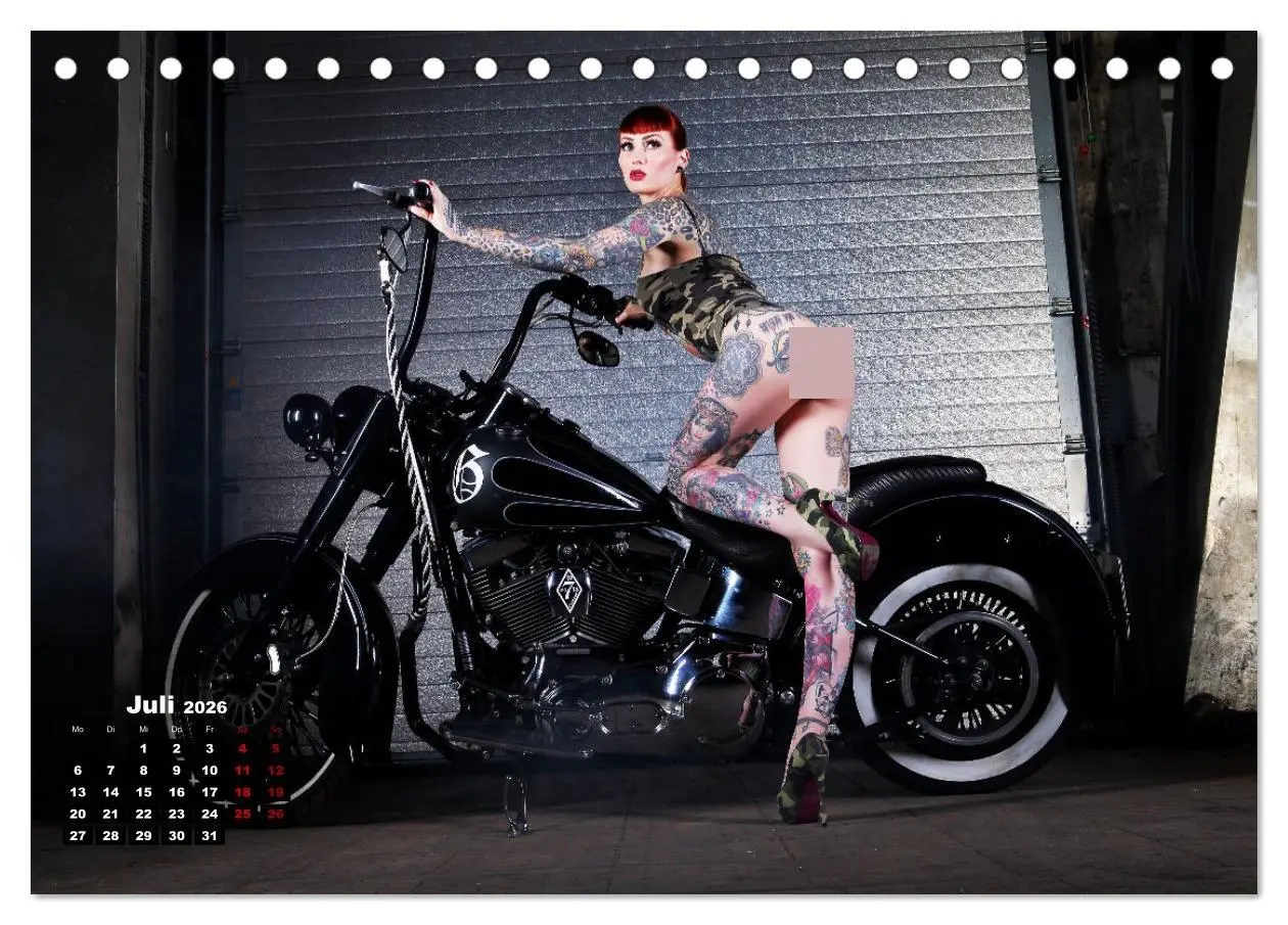Bild: 9783457583241 | Motorräder und Sexy Girls (Tischkalender 2026 DIN A5 quer),...