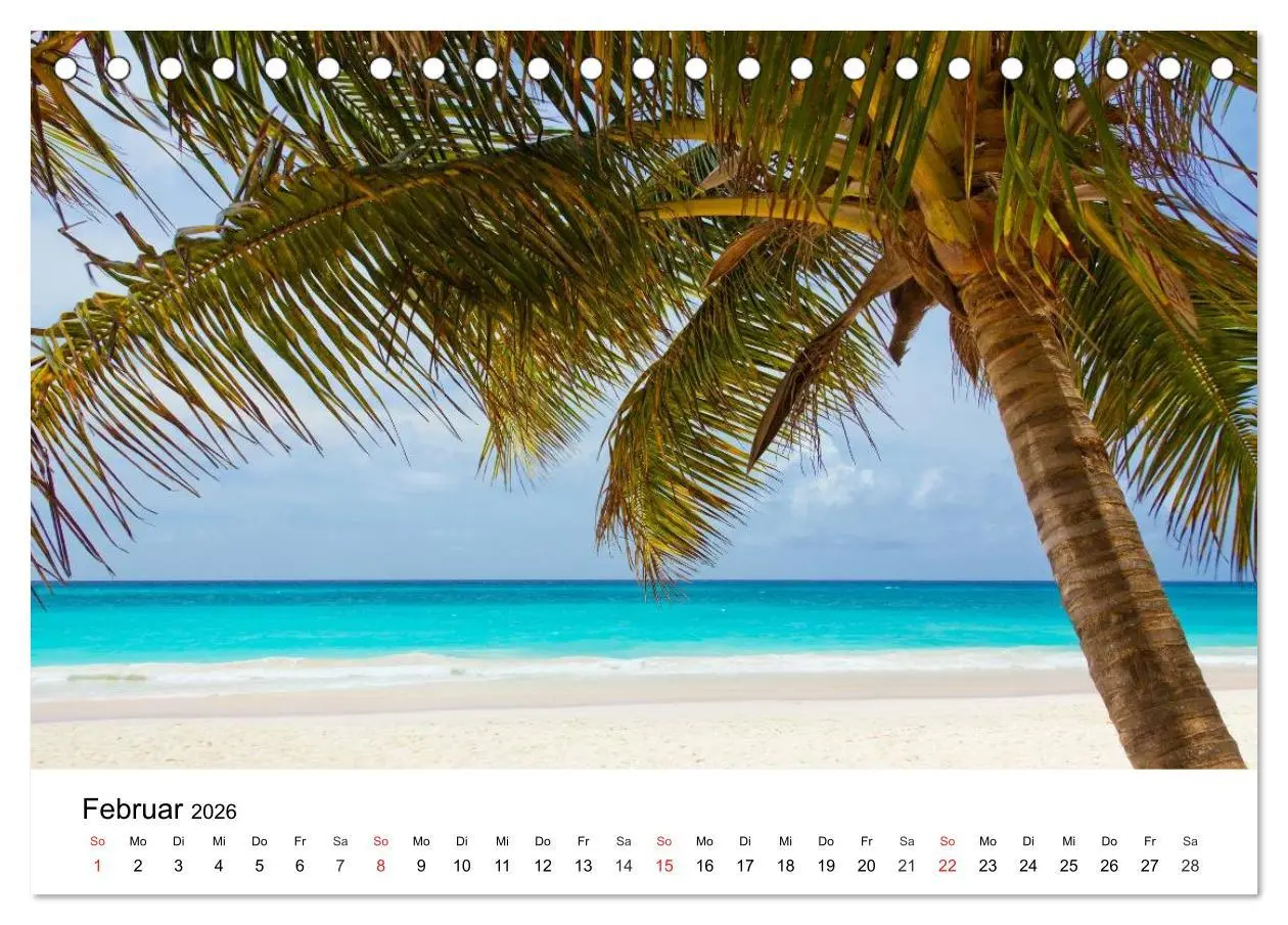 Bild: 9783457963241 | Traumstrände in der Karibik (Tischkalender 2026 DIN A5 quer),...