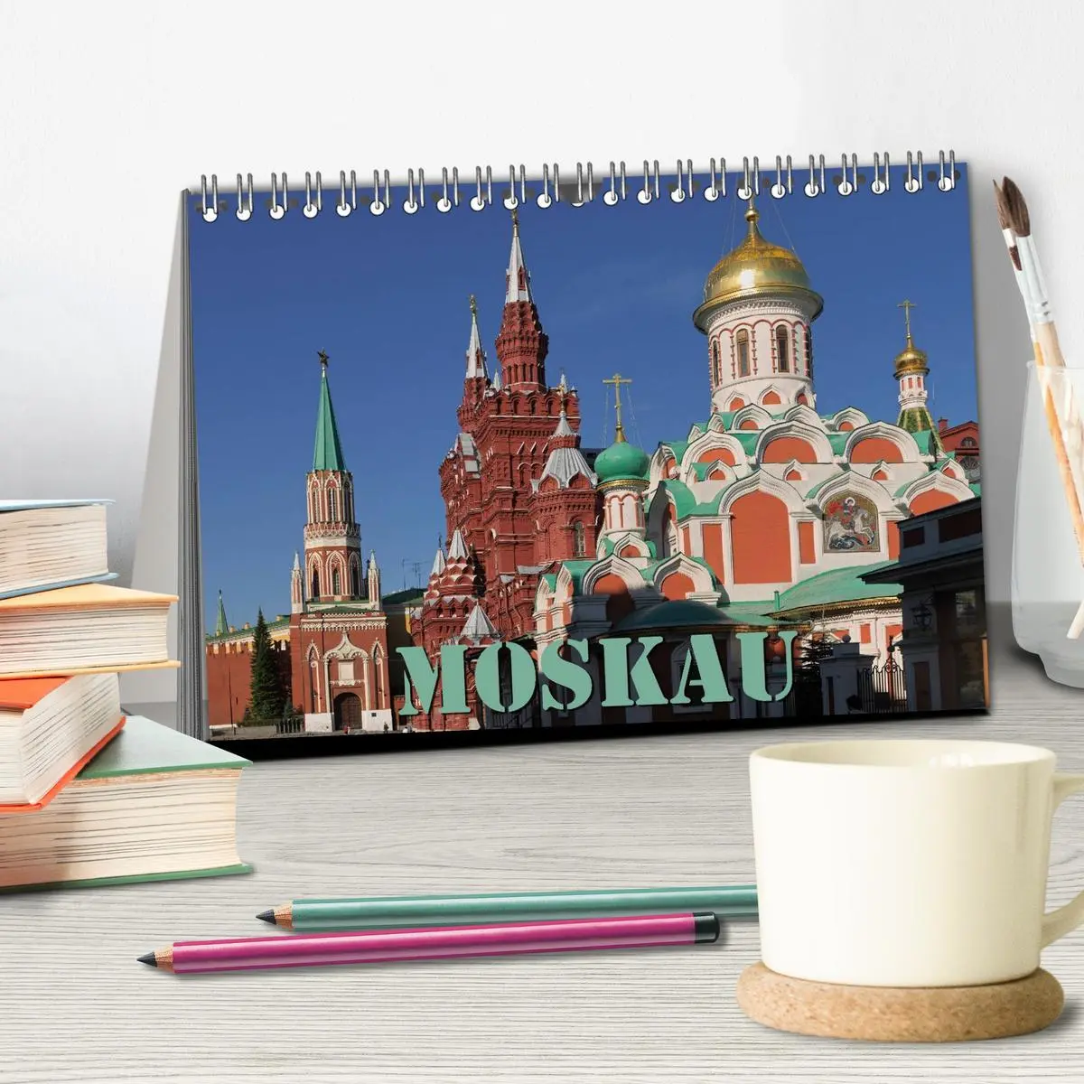 Bild: 9783516123241 | Moskau (Tischkalender 2026 DIN A5 quer), CALVENDO Monatskalender