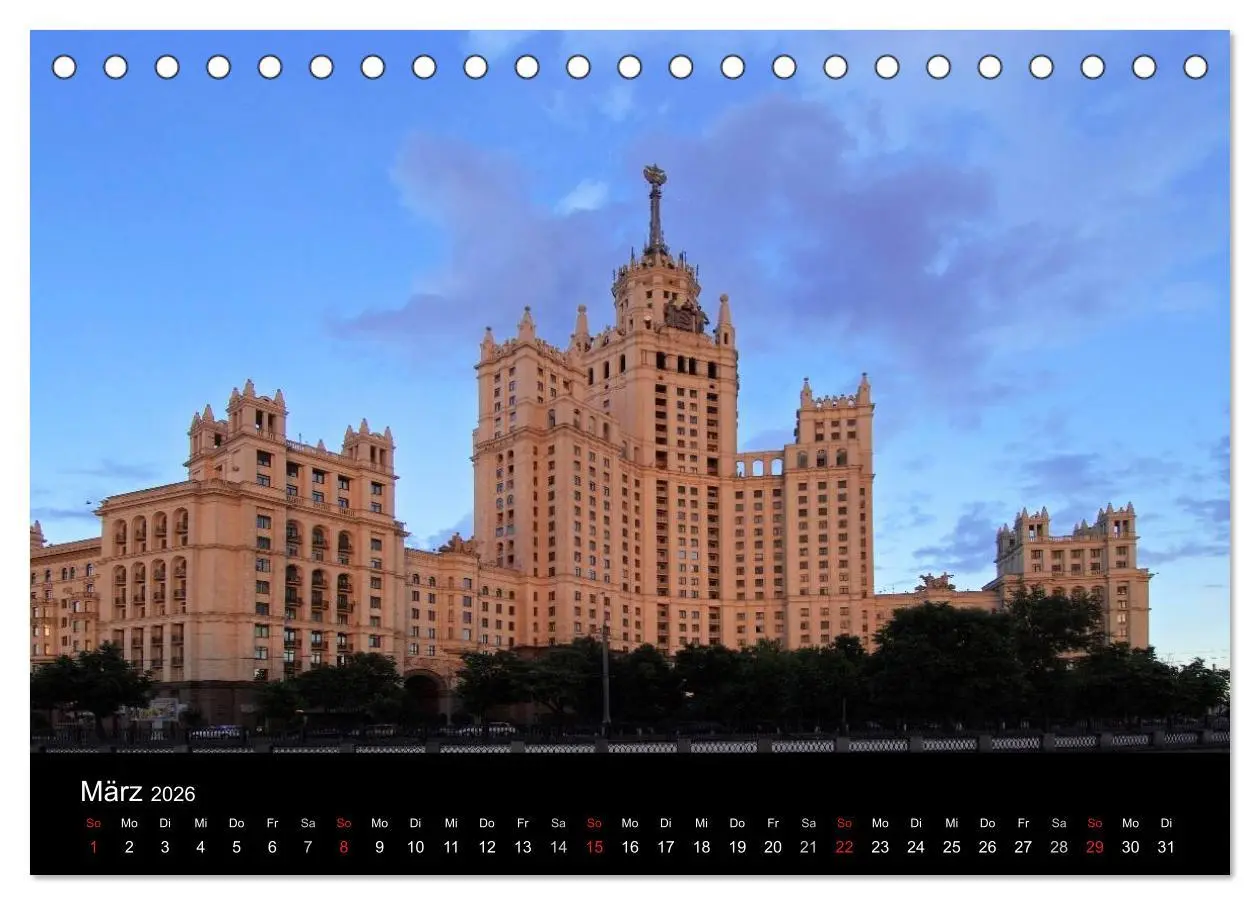 Bild: 9783516123241 | Moskau (Tischkalender 2026 DIN A5 quer), CALVENDO Monatskalender