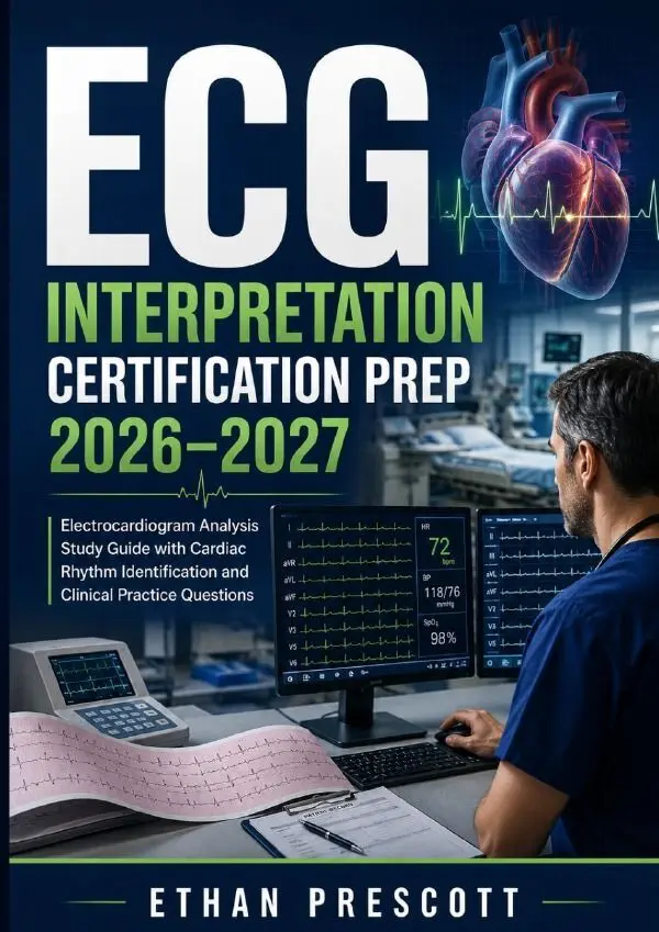 Cover: 9783565493241 | ECG Interpretation Certification Prep 2026-2027 | Ethan Prescott