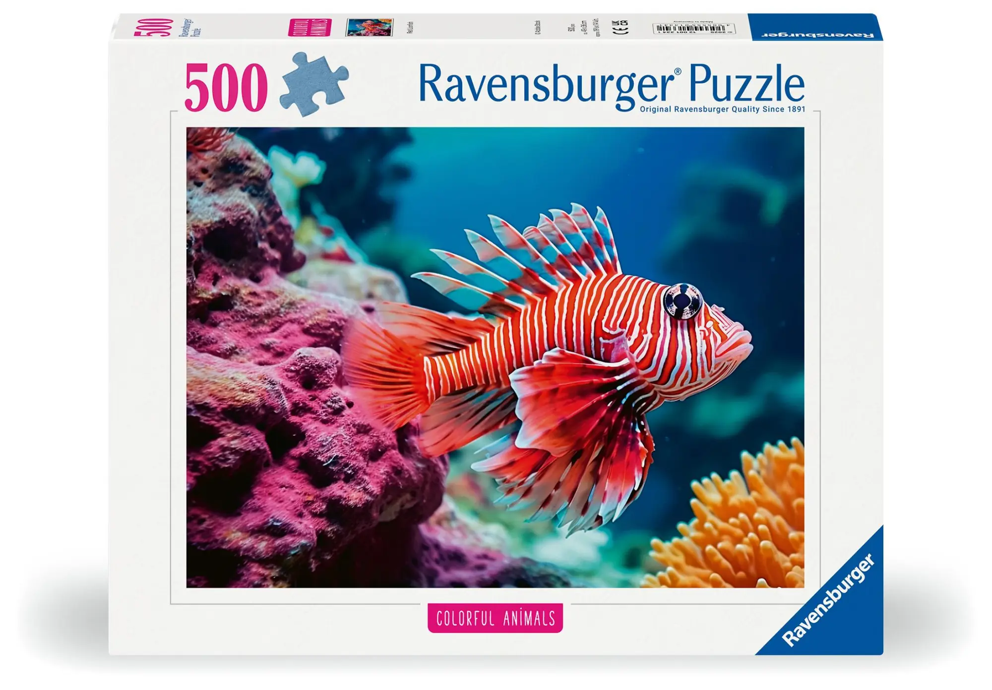 Cover: 4005555013341 | Erwachsenenpuzzle 500 Teile - Der Rotfeuerfisch | Colorful Animals