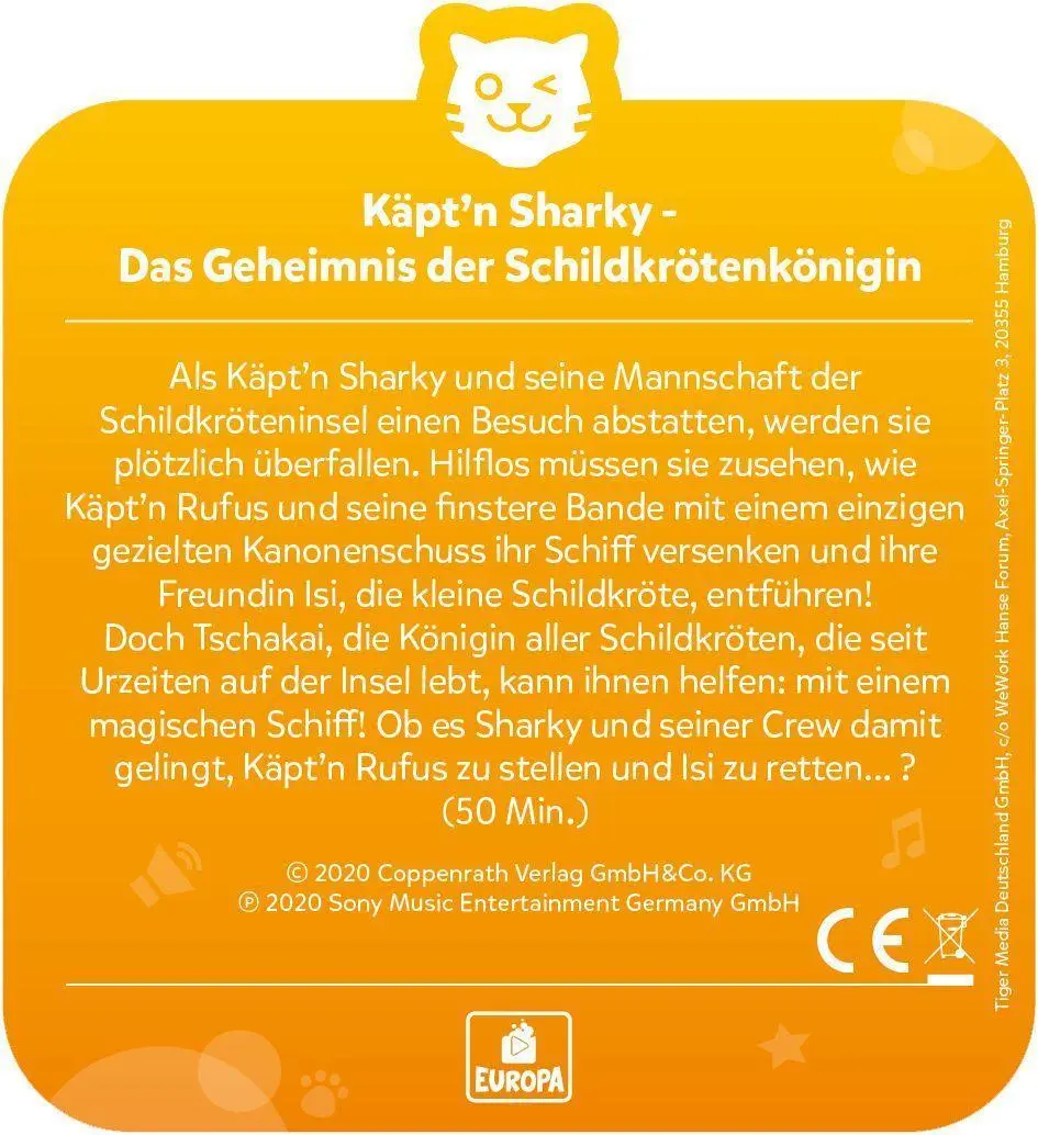 Bild: 4260535483341 | tigercard - Käpt'n Sharky - Das Geheimnis der Schildkrötenkönigin