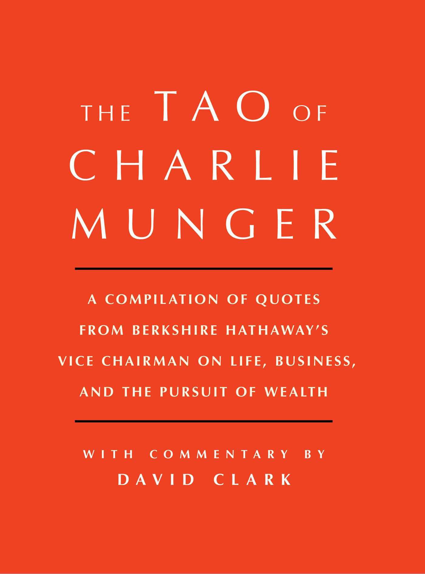 Cover: 9781501153341 | Tao of Charlie Munger | David Clark | Buch | Gebunden | Englisch