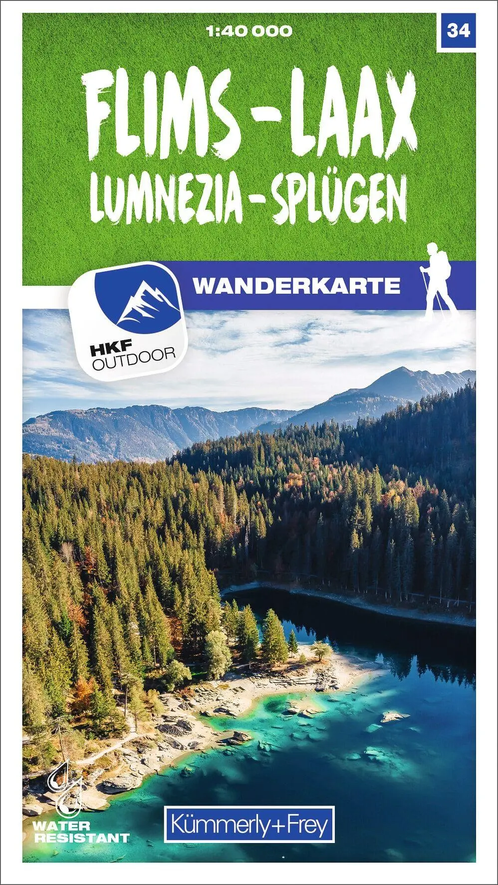 Cover: 9783259023341 | Kümmerly+Frey Wanderkarte 34 Flims, Laax 1:40.000 | AG | (Land-)Karte