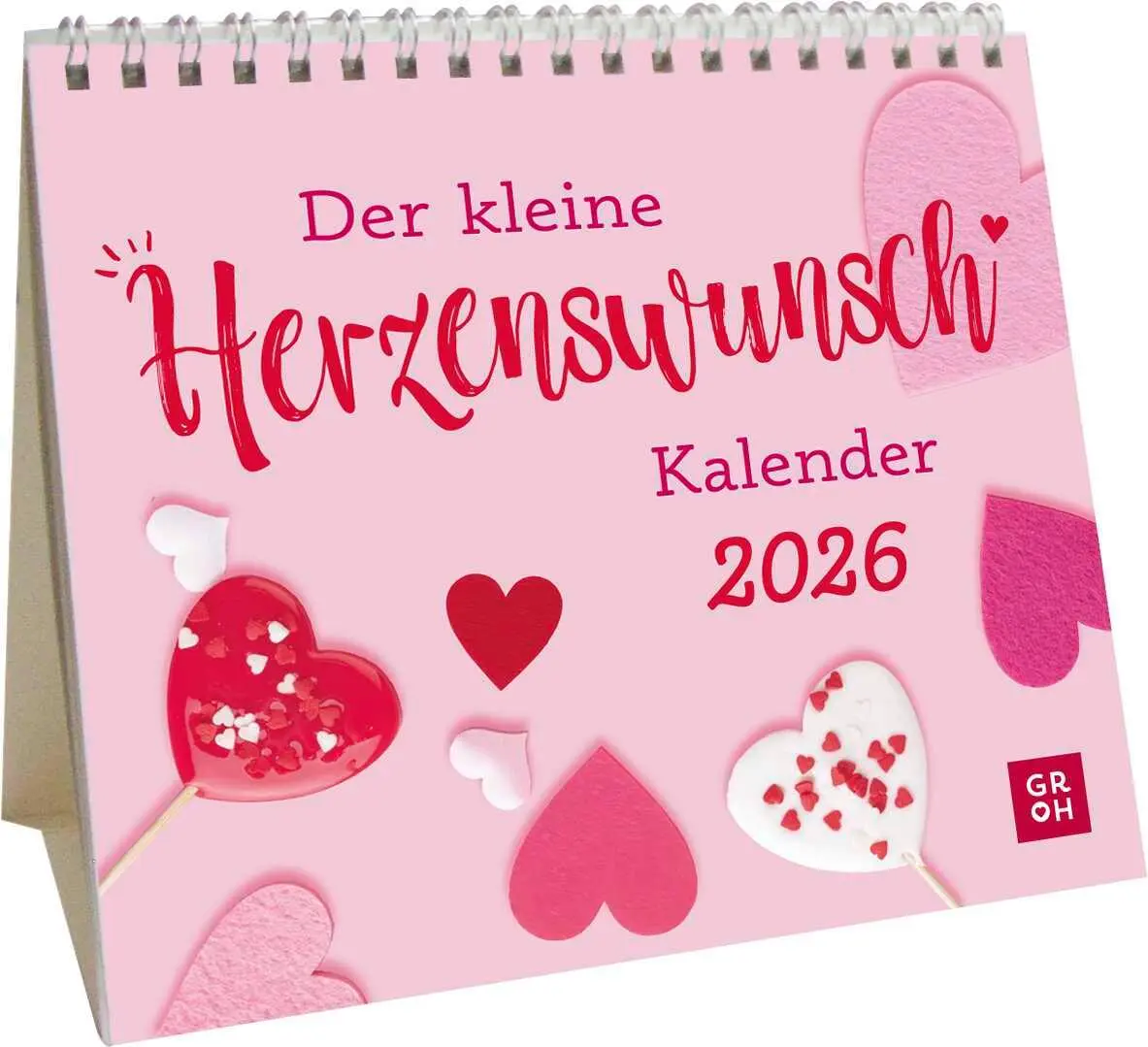 Cover: 4036442013441 | Mini-Kalender 2026: Der kleine Herzenswunschkalender | Groh Verlag