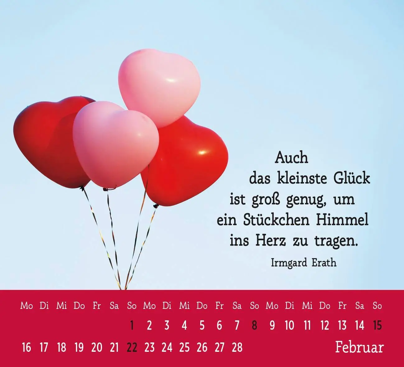 Bild: 4036442013441 | Mini-Kalender 2026: Der kleine Herzenswunschkalender | Groh Verlag
