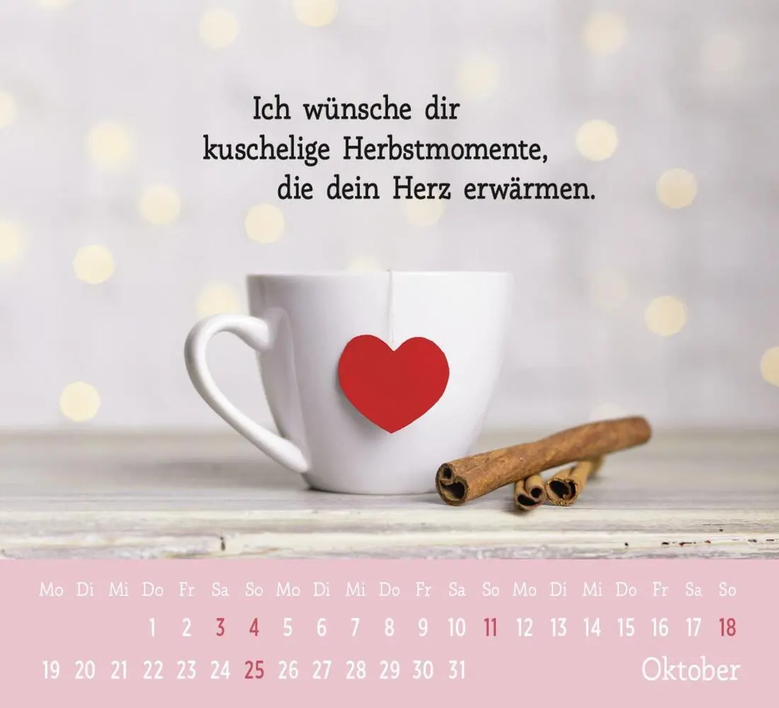 Bild: 4036442013441 | Mini-Kalender 2026: Der kleine Herzenswunschkalender | Groh Verlag