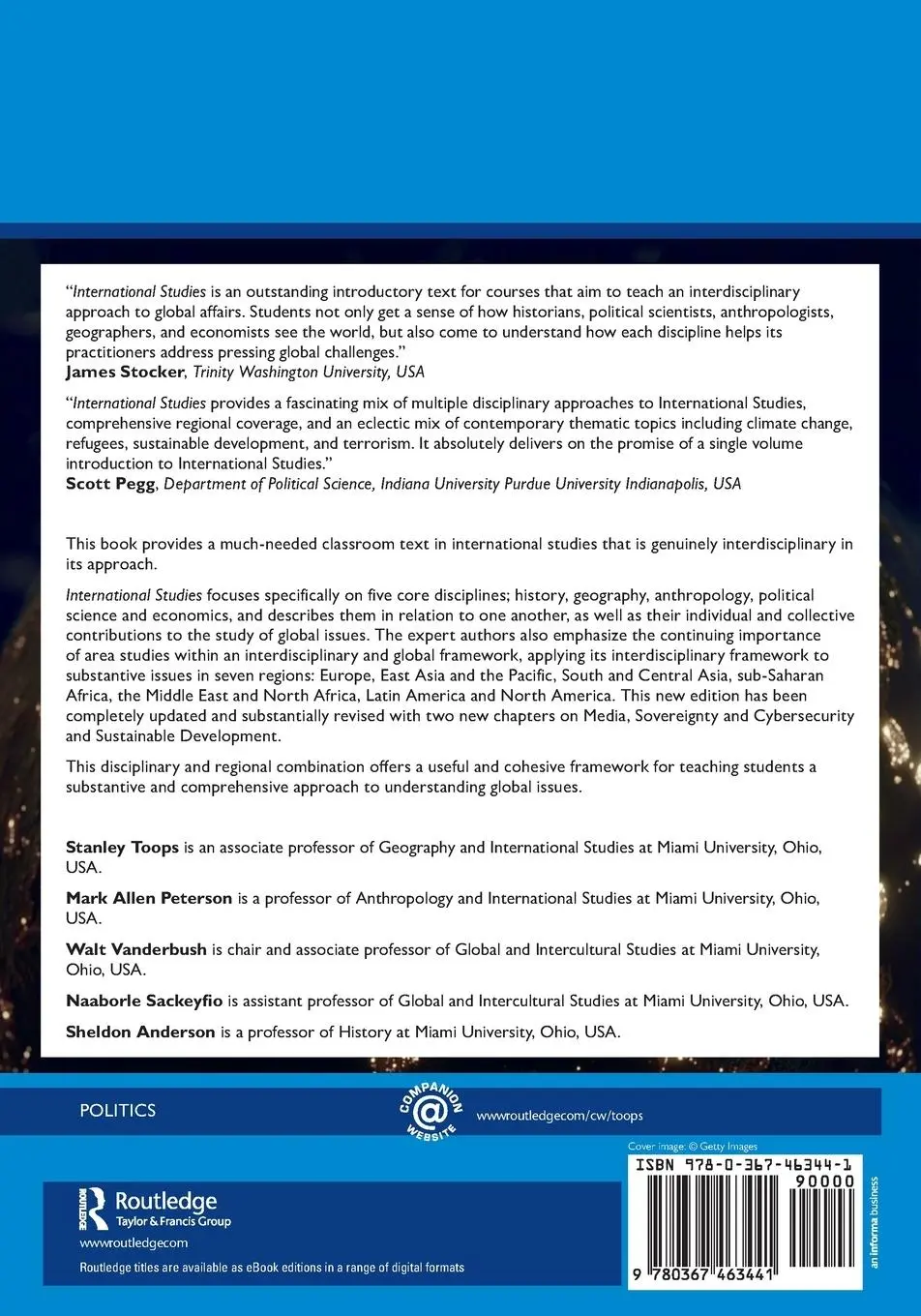 Rückseite: 9780367463441 | International Studies | An Interdisciplinary Approach to Global Issues