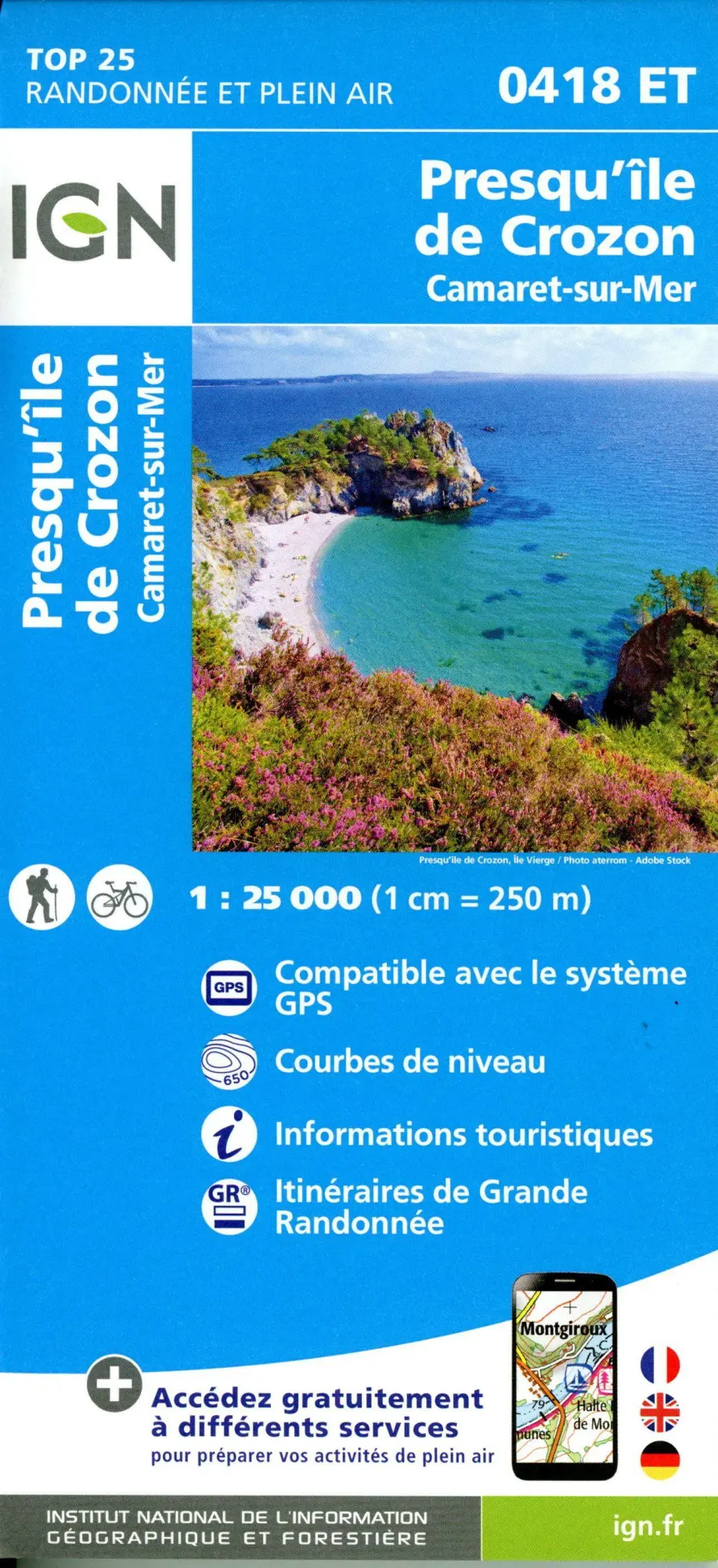 Cover: 9782758553441 | Camaret - Presqu' Ile de Crozon 1:25 000 | 1:25000 | (Land-)Karte