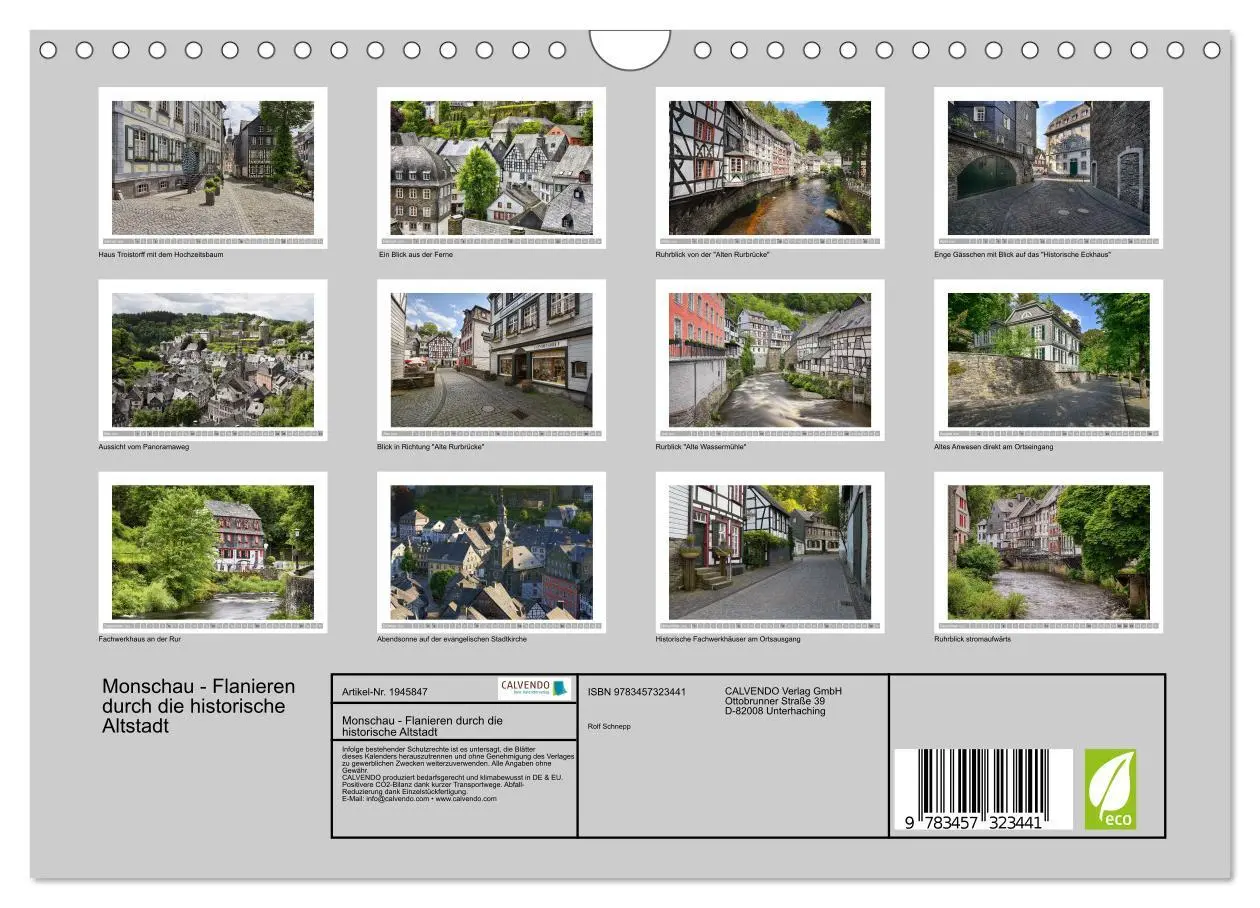 Bild: 9783457323441 | Monschau - Flanieren durch die historische Altstadt (Wandkalender...