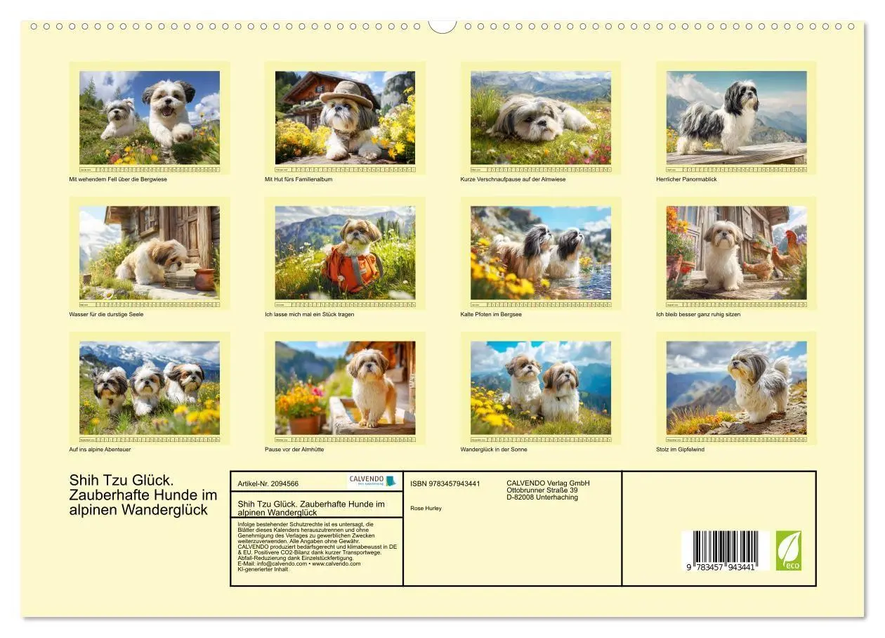 Bild: 9783457943441 | Shih Tzu Glück. Zauberhafte Hunde im alpinen Wanderglück...