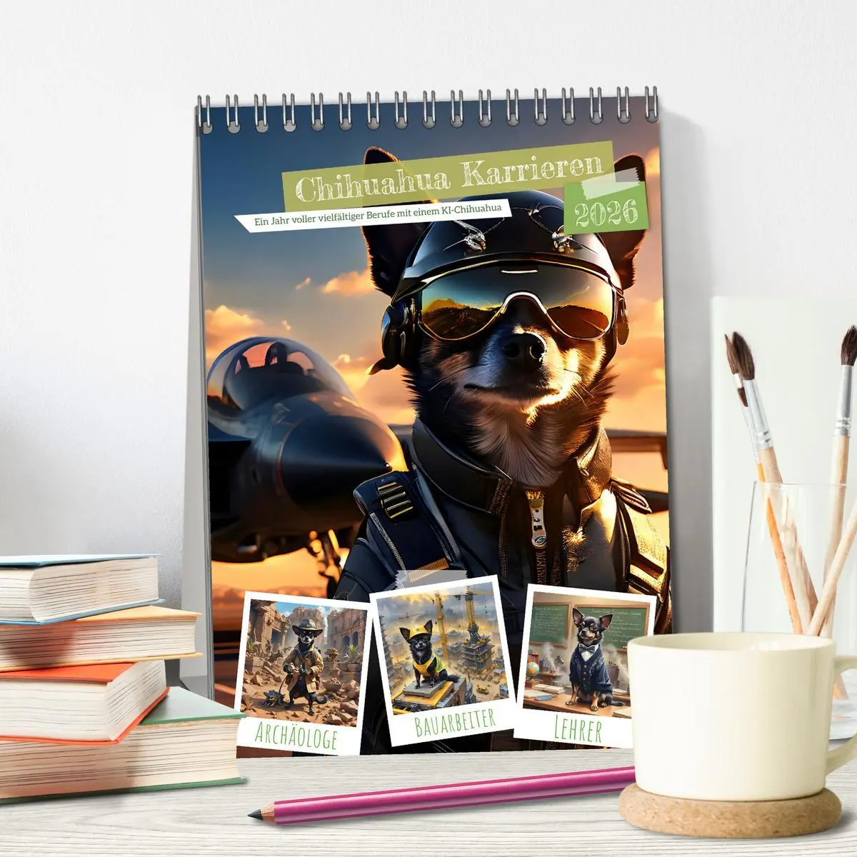 Bild: 9783516273441 | Chihuahua Karrieren (Tischkalender 2026 DIN A5 hoch), CALVENDO...