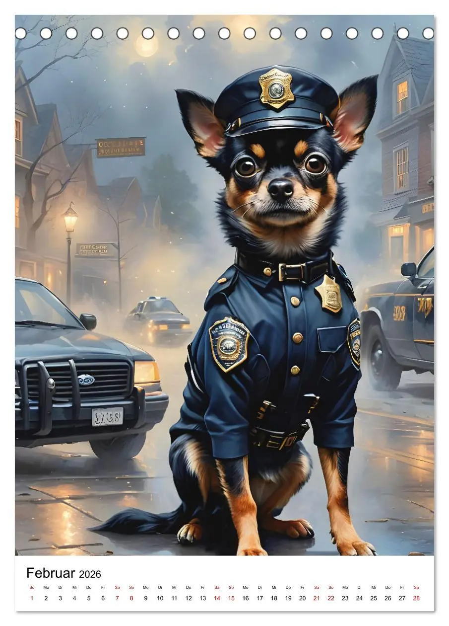 Bild: 9783516273441 | Chihuahua Karrieren (Tischkalender 2026 DIN A5 hoch), CALVENDO...