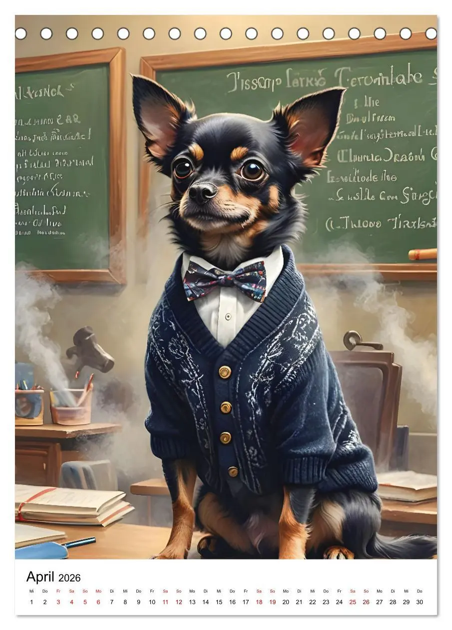 Bild: 9783516273441 | Chihuahua Karrieren (Tischkalender 2026 DIN A5 hoch), CALVENDO...