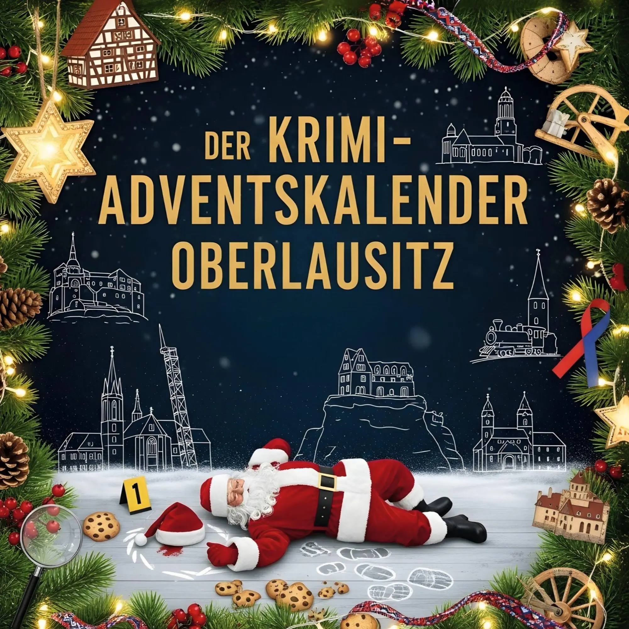 Cover: 9783695303441 | Der Krimi-Adventskalender Oberlausitz | Mordsverdächtig in 24 Akten