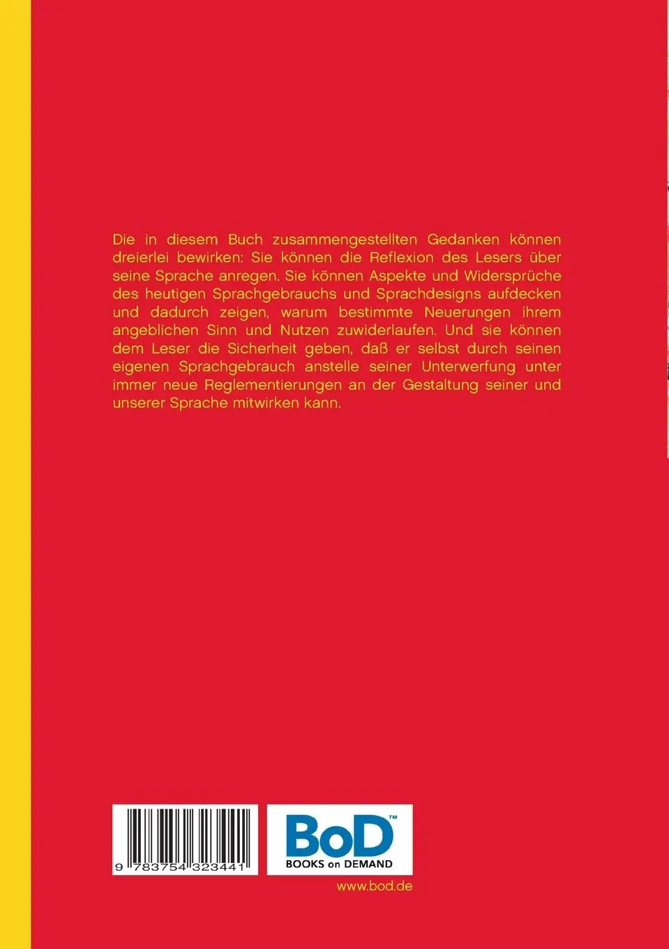 Rückseite: 9783754323441 | Sprachkundliche Aufsätze. | Alexander Glück | Taschenbuch | 128 S.