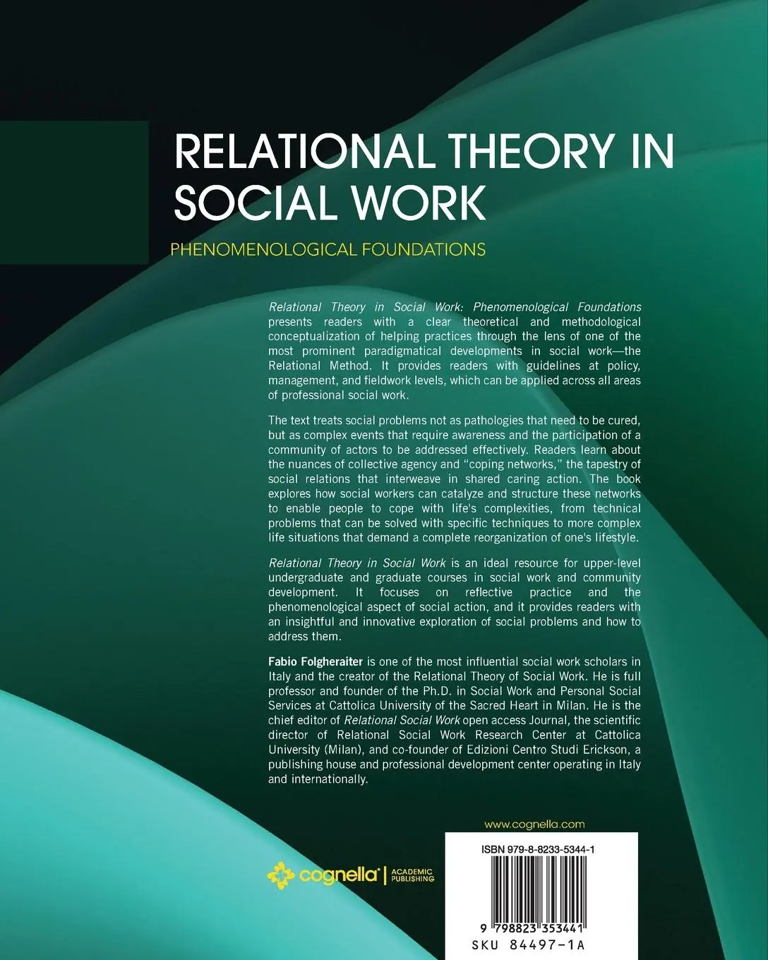Rückseite: 9798823353441 | Relational Theory in Social Work | Phenomenological Foundations | Buch
