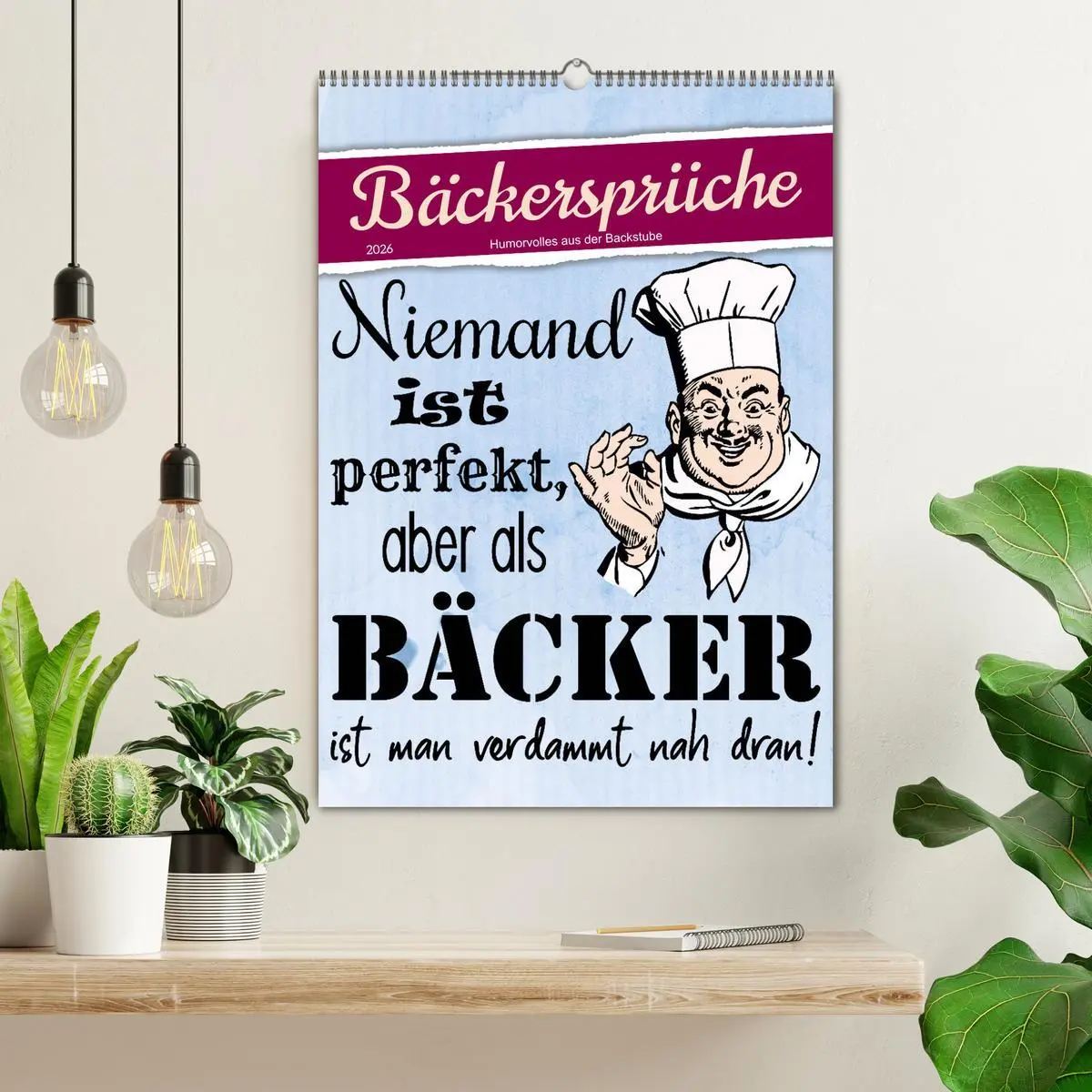 Bild: 9783516333541 | Bäckersprüche (Wandkalender 2026 DIN A2 hoch), CALVENDO Monatskalender