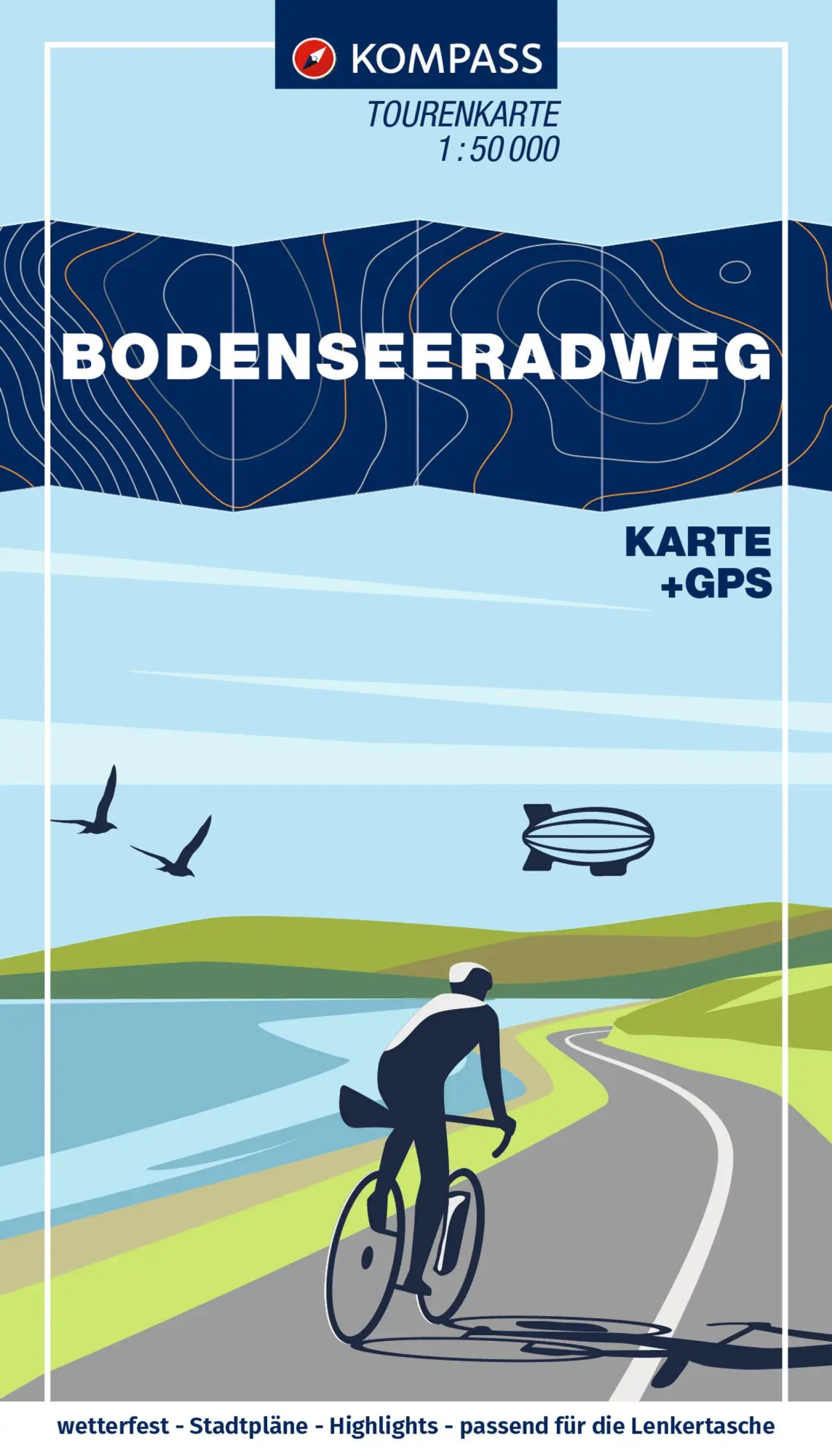 Cover: 9783991543541 | KOMPASS Fahrrad-Tourenkarte Bodenseeradweg 1:50.000 | Buch | 74 S.