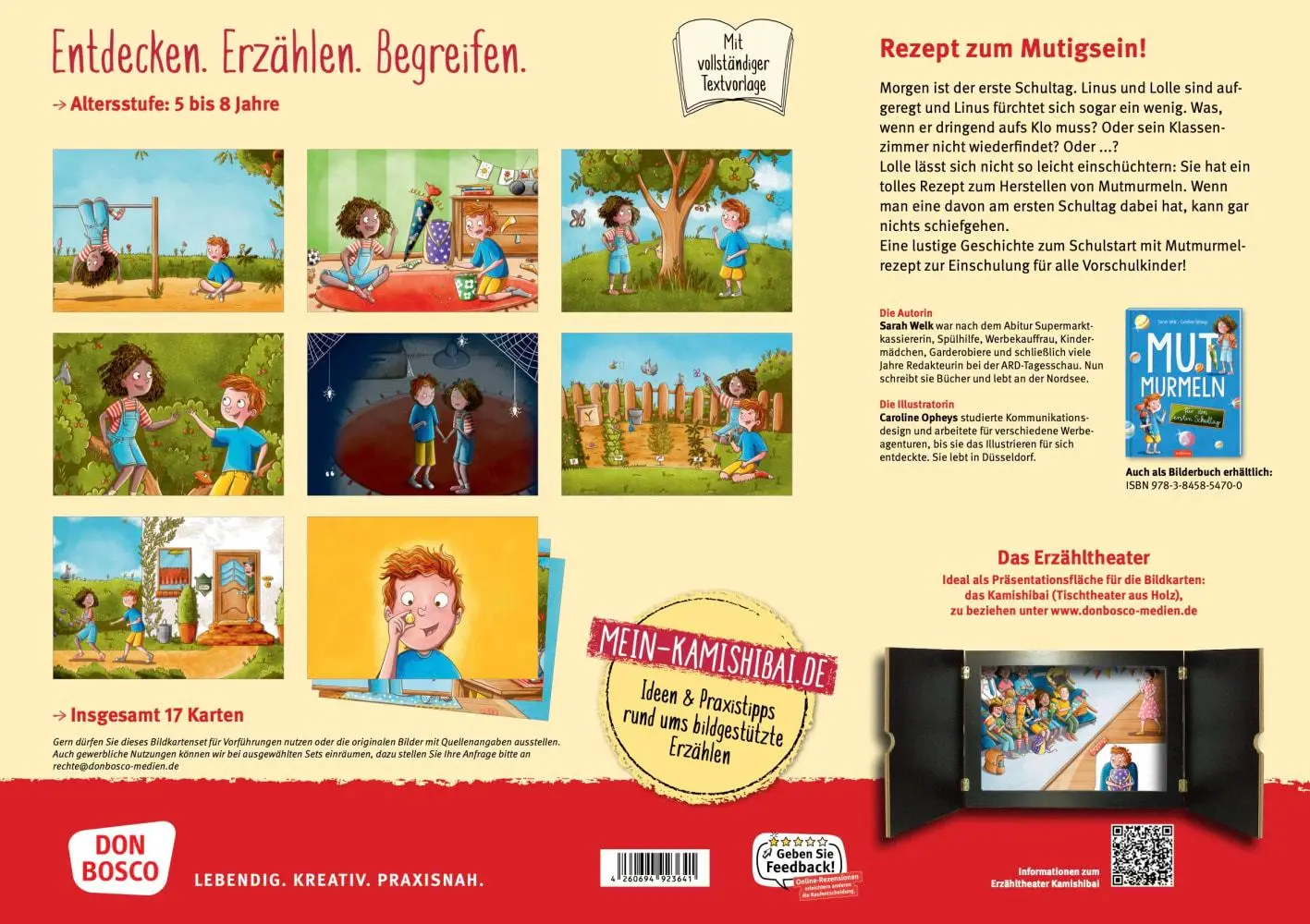 Bild: 4260694923641 | Mutmurmeln für den ersten Schultag. Kamishibai Bildkartenset | Welk