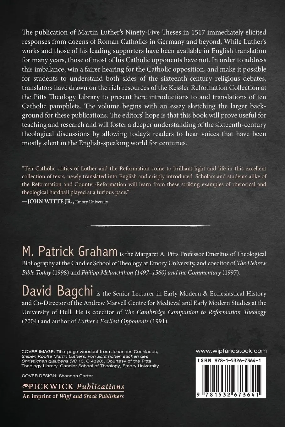 Rückseite: 9781532673641 | Luther as Heretic | M. Patrick Graham (u. a.) | Taschenbuch | Englisch