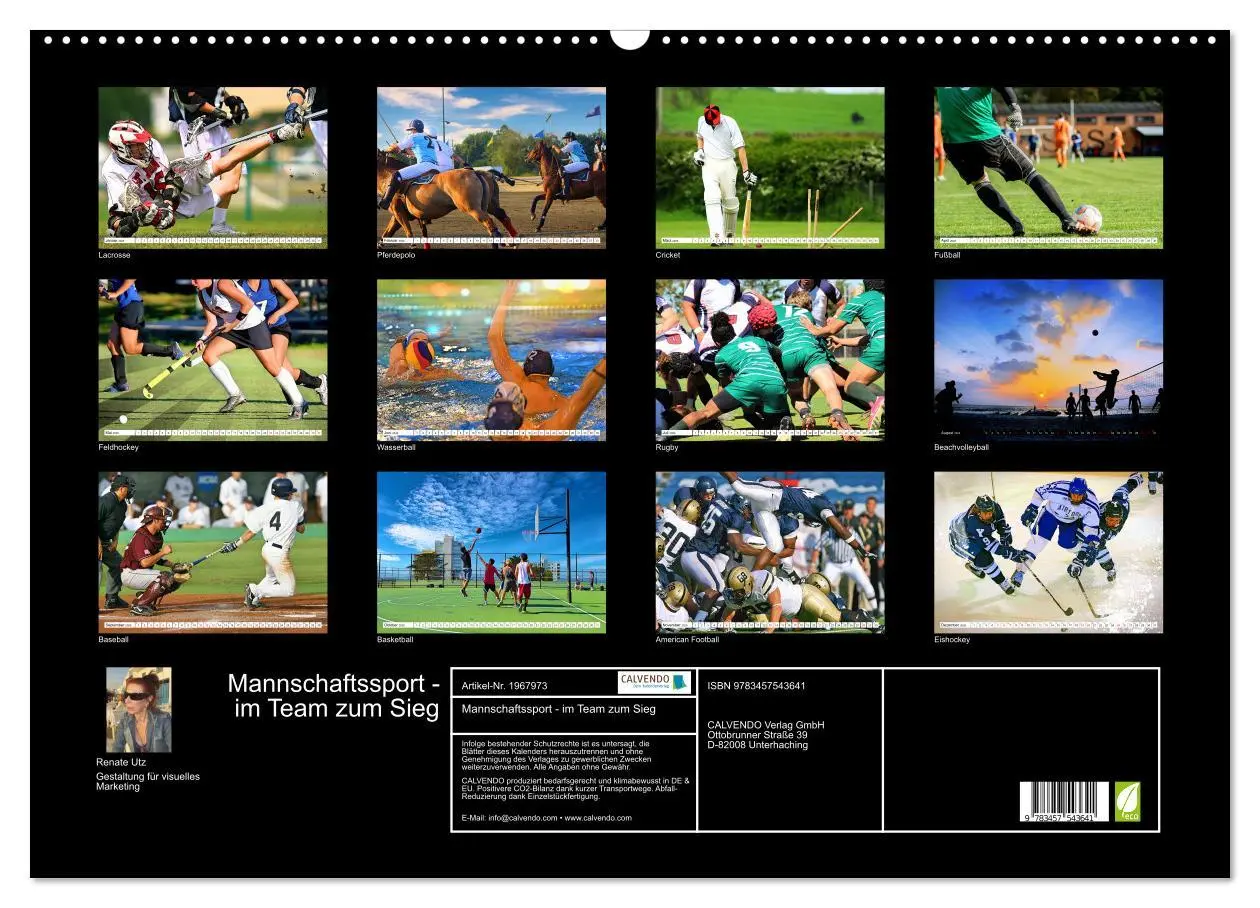 Bild: 9783457543641 | Mannschaftssport - im Team zum Sieg (Wandkalender 2026 DIN A2...