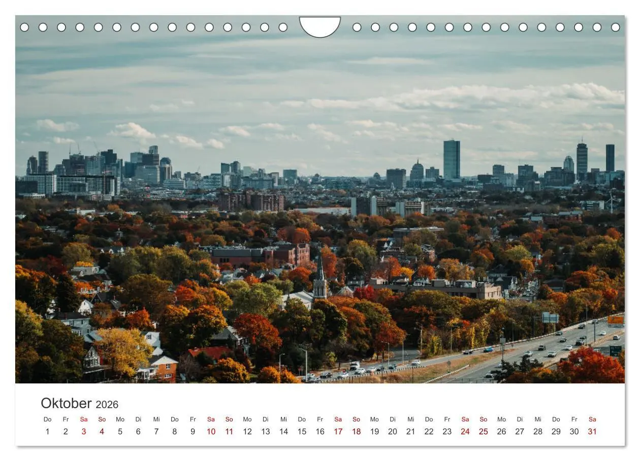 Bild: 9783457613641 | Boston - The Hub of the Universe (Wandkalender 2026 DIN A4 quer),...