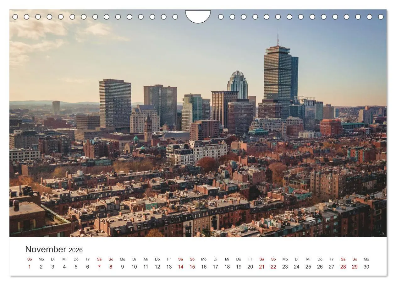 Bild: 9783457613641 | Boston - The Hub of the Universe (Wandkalender 2026 DIN A4 quer),...