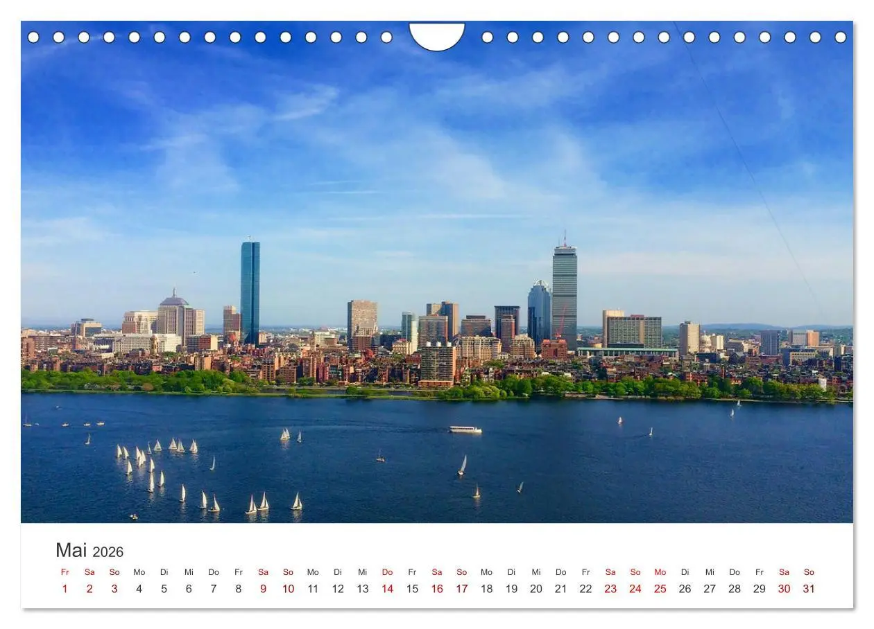 Bild: 9783457613641 | Boston - The Hub of the Universe (Wandkalender 2026 DIN A4 quer),...