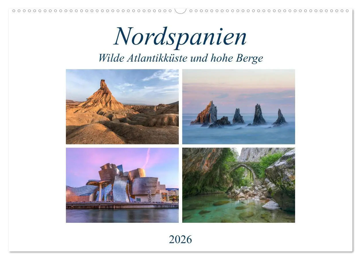 Cover: 9783457923641 | Nordspanien, wilde Atlantikküste und hohe Berge (Wandkalender 2026...