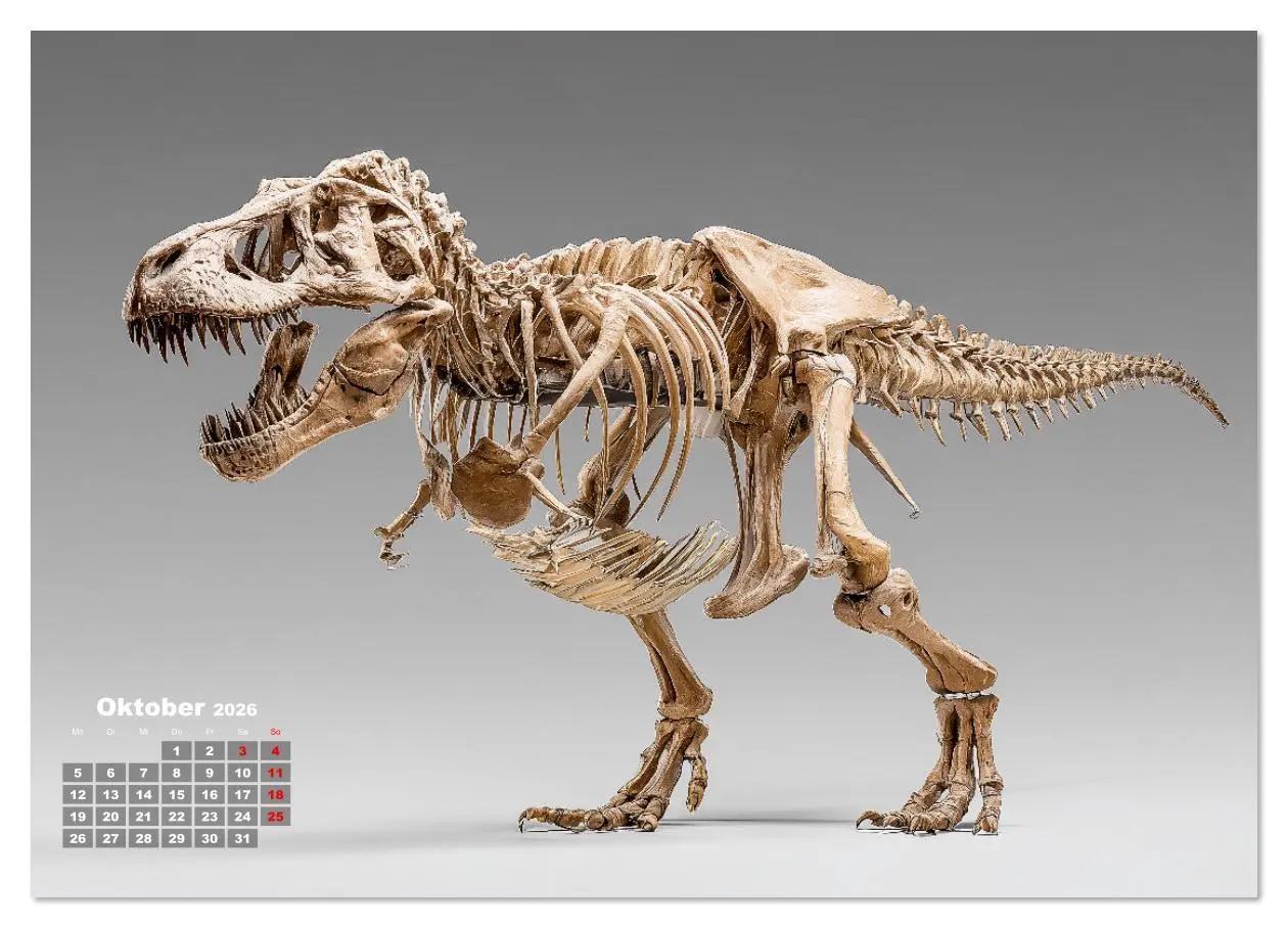 Bild: 9783516633641 | Knochen der Giganten - Dinosaurier im Porträt (Wandkalender 2026...