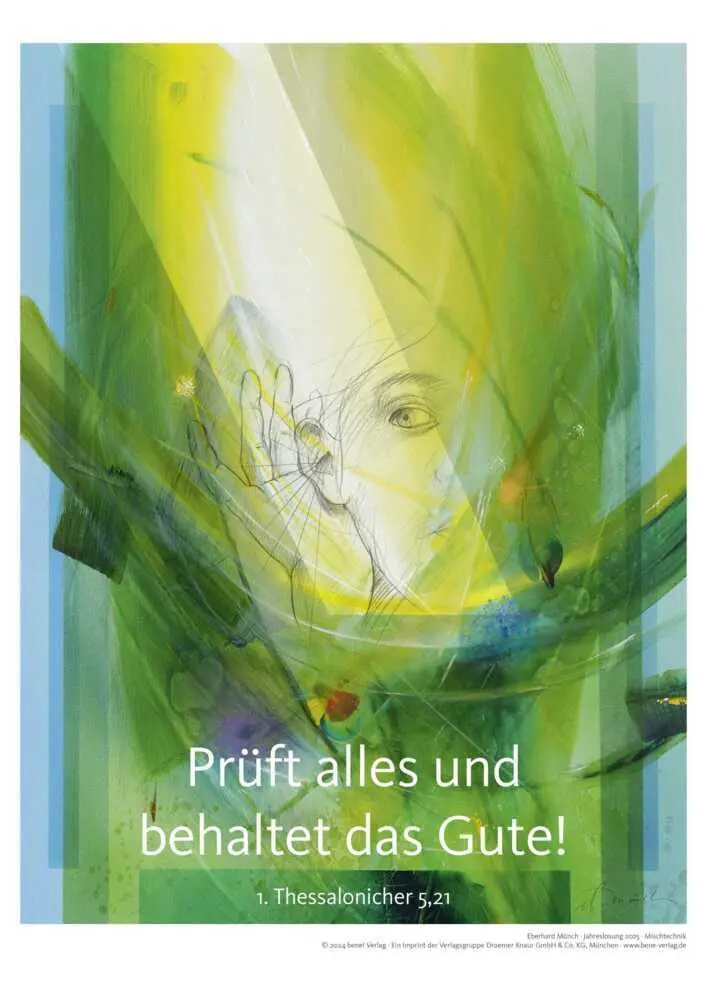 Cover: 4251693903741 | Jahreslosung Münch 2025, Kunstdruck A3 | Eberhard Münch | Box | 1 S.