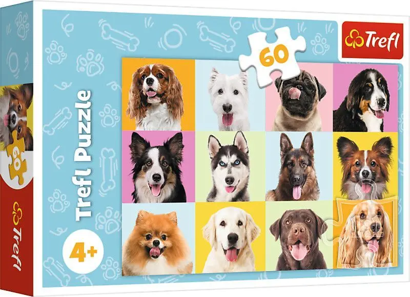 Cover: 5900511173741 | Puzzle 60 - Hunde | Spiel | In Kartonage | 17374 | 2024 | Trefl