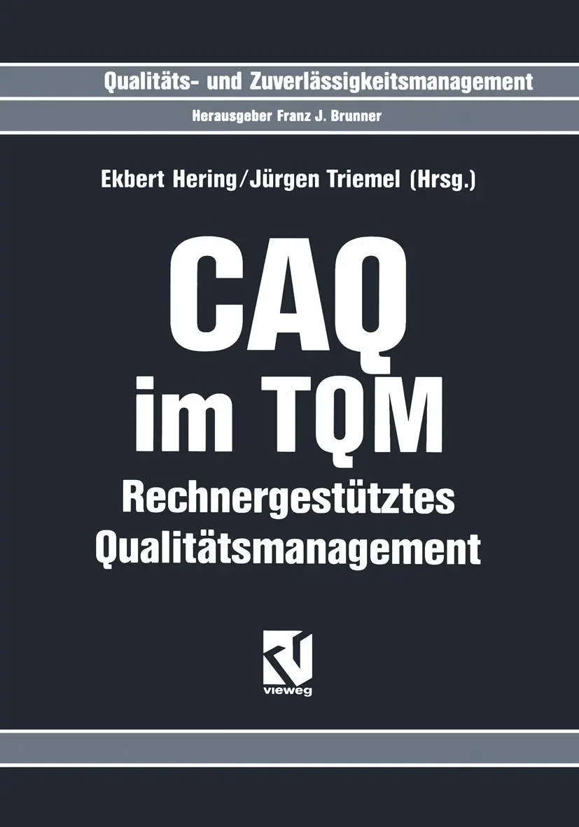 Cover: 9783322963741 | CAQ im TQM | Rechnergestütztes Qualitätsmanagement | Hering (u. a.)