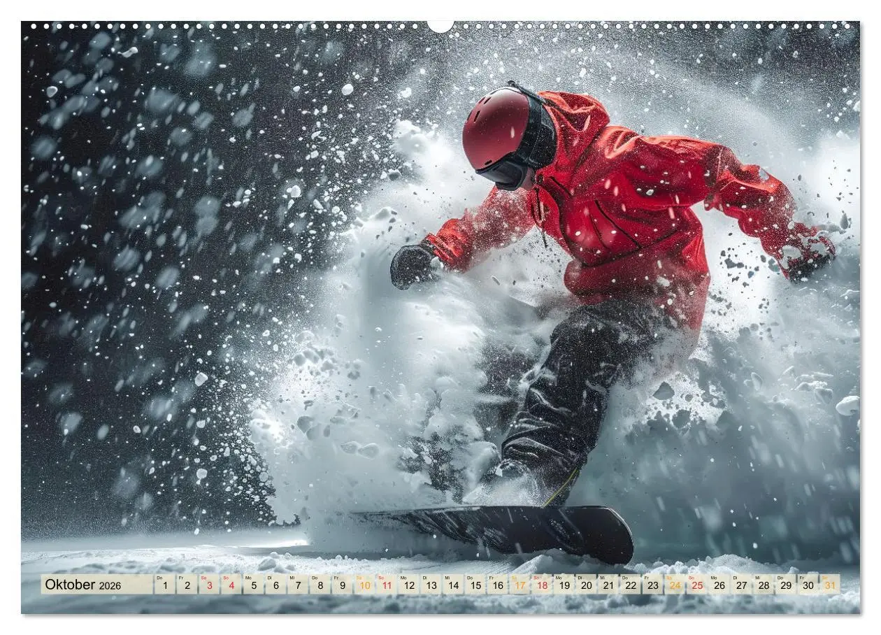 Bild: 9783457463741 | Snowboarden - tolle Momente (hochwertiger Premium Wandkalender 2026...