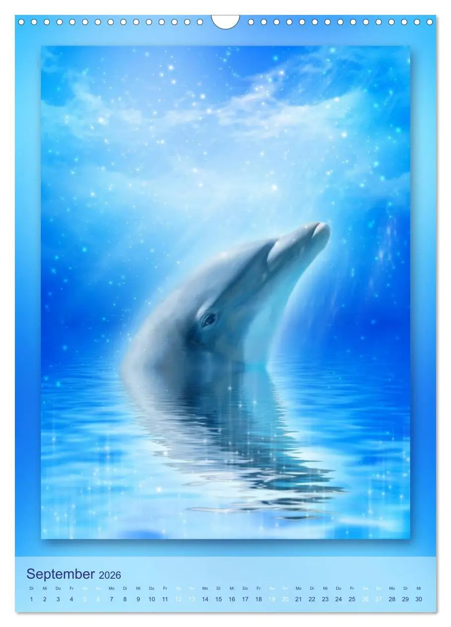 Bild: 9783516483741 | Delfine - Kalender (Wandkalender 2026 DIN A3 hoch), CALVENDO...