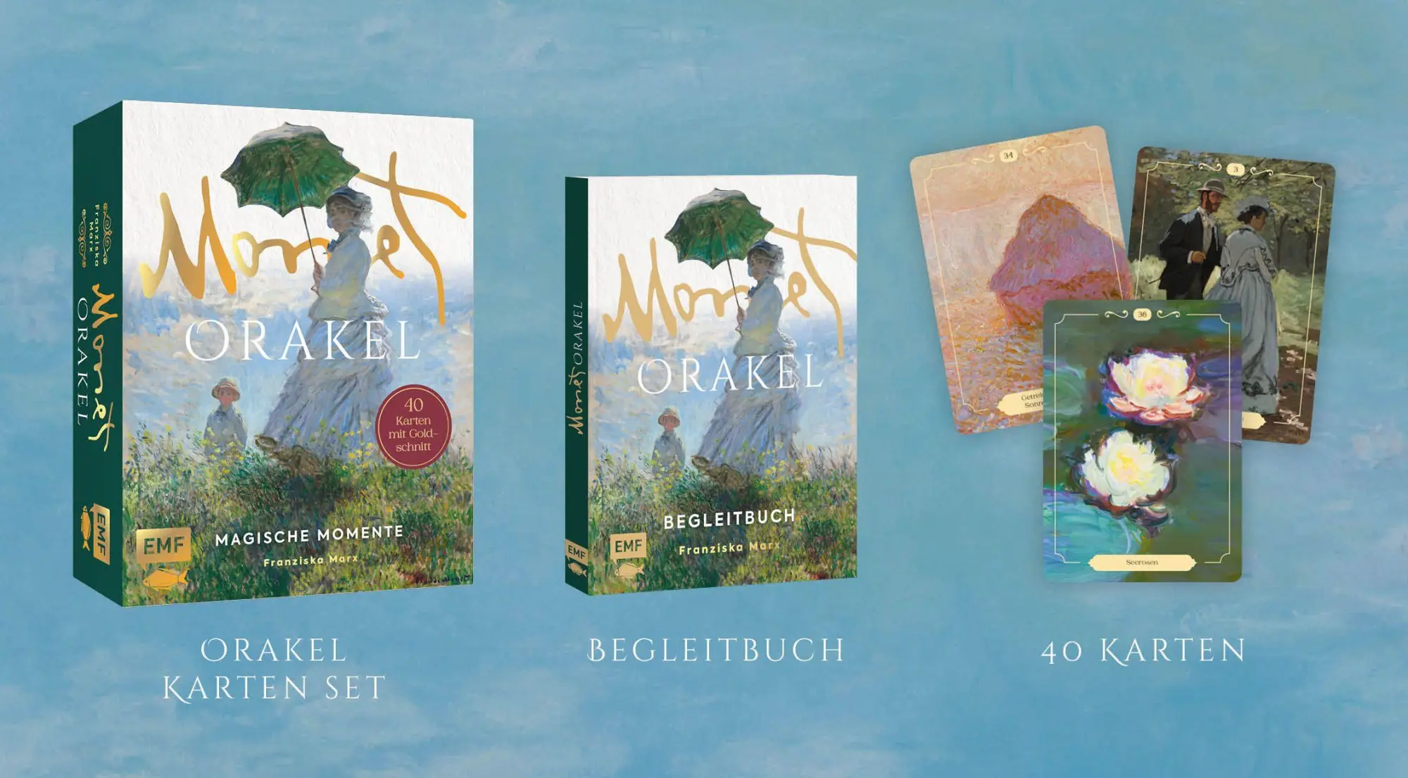 Bild: 9783745933741 | Orakel-Kartenset: Magische Momente - Das Monet-Orakel | Franziska Marx