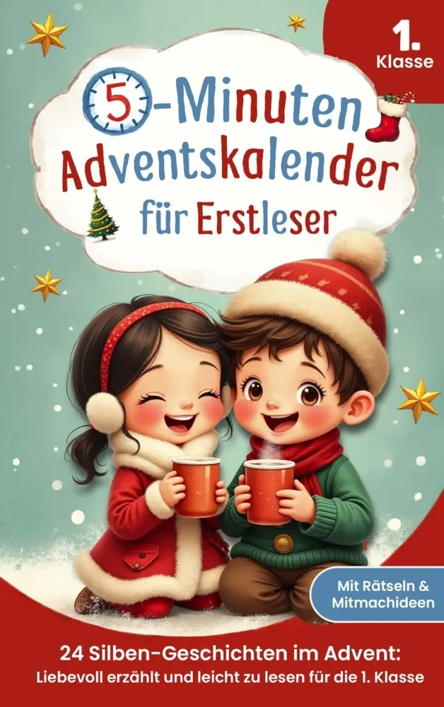 Cover: 9789925823741 | 5-Minuten-Adventskalender für Erstleser - 24 Silben-Geschichten im...