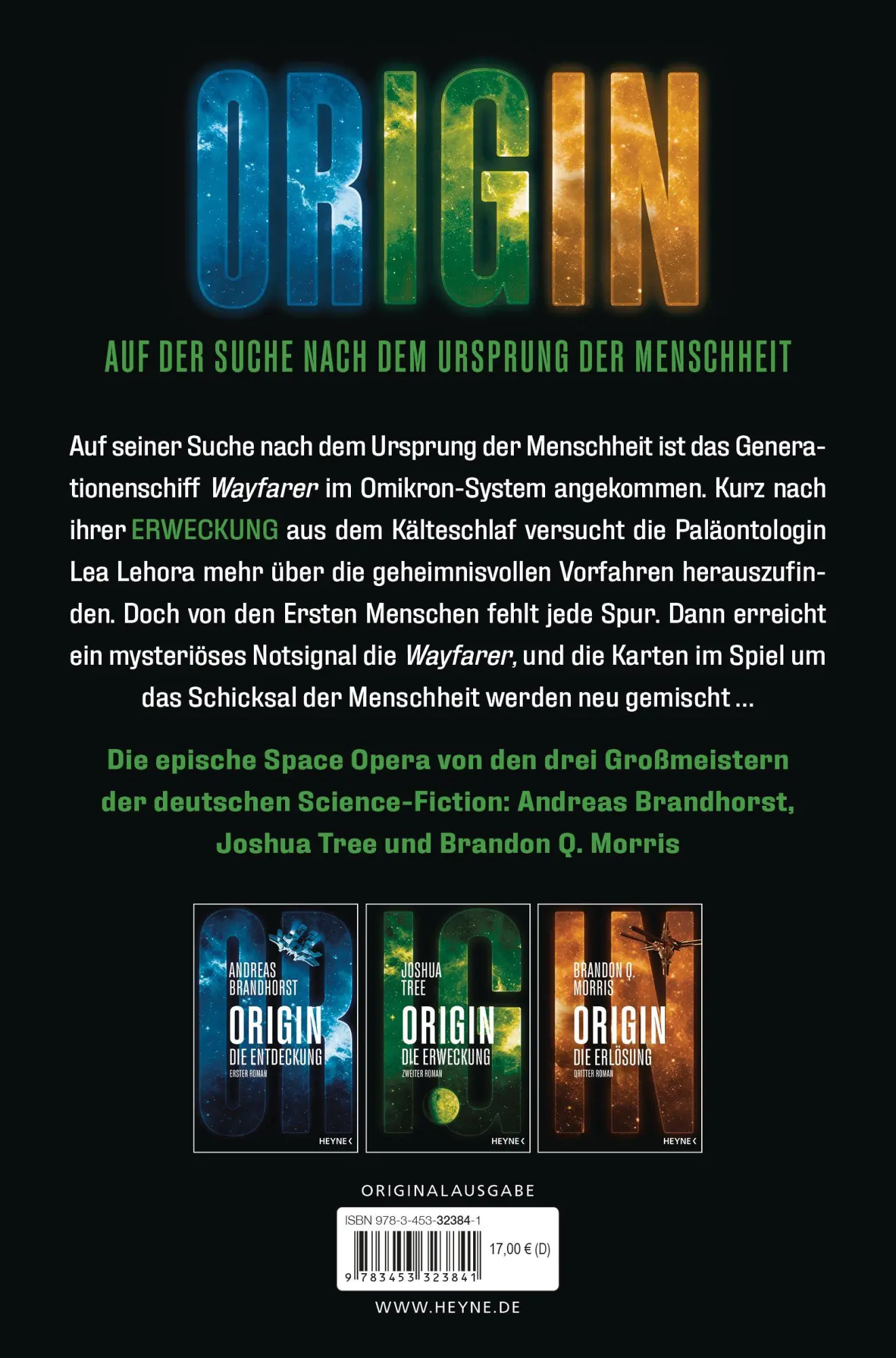 Bild: 9783453323841 | Origin - Die Erweckung | Die Origin-Trilogie Band 2. Roman | Tree