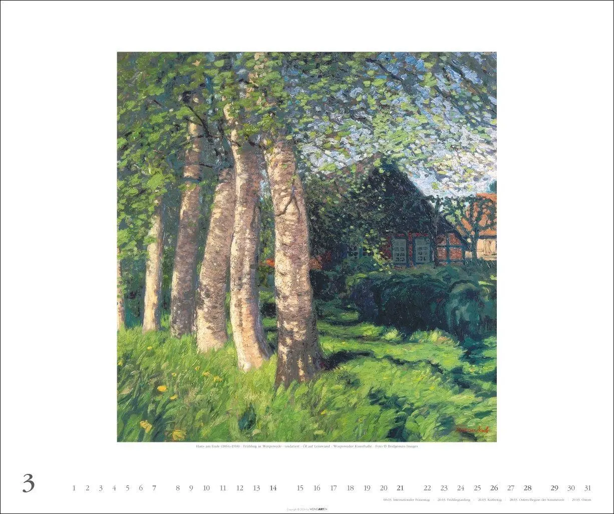 Bild: 9783839903841 | Worpsweder Landschaften Kalender 2027 | Ende | Kalender | 14 S. | 2027